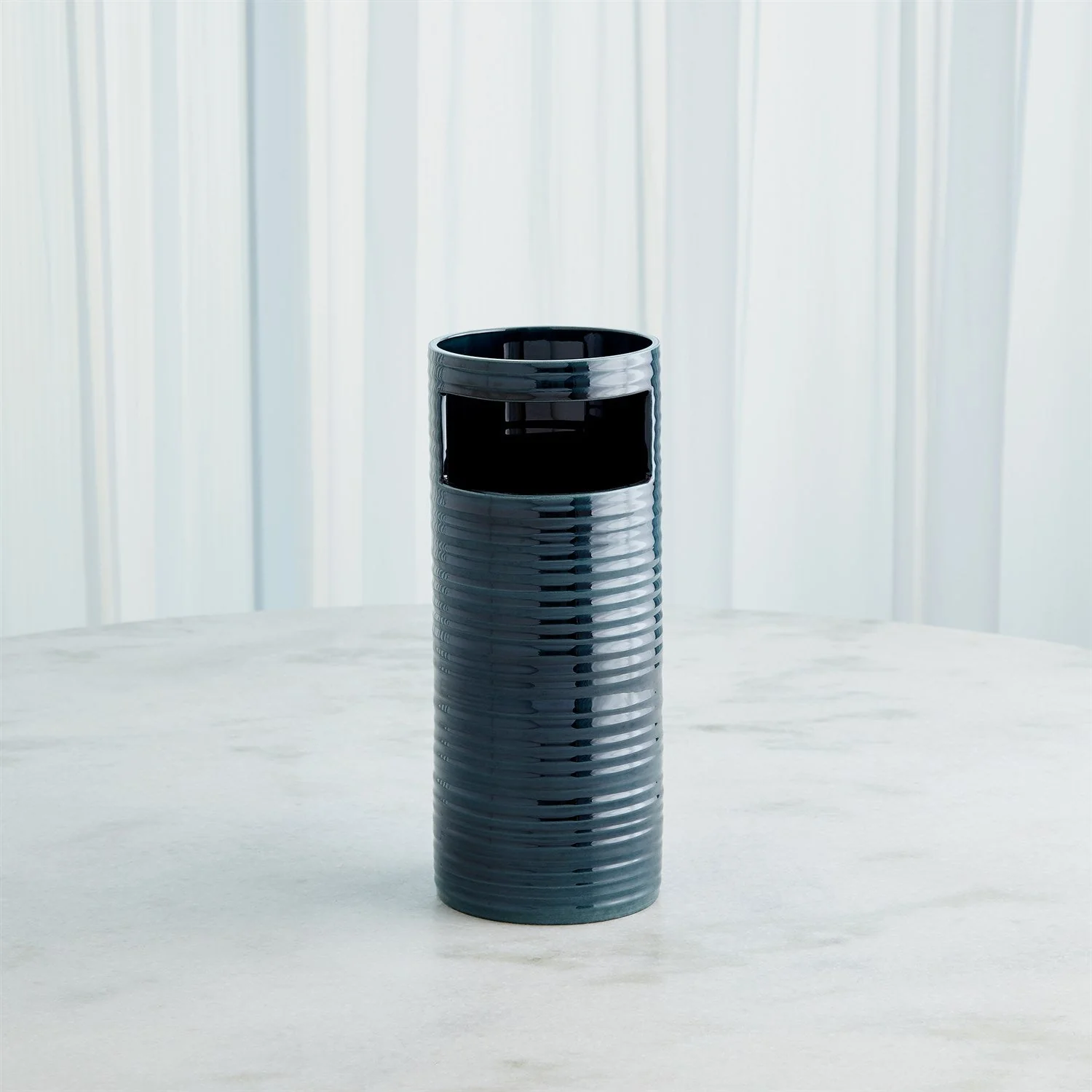 Global Views Dark Blue Cut Out Vase Clearance - Image 7