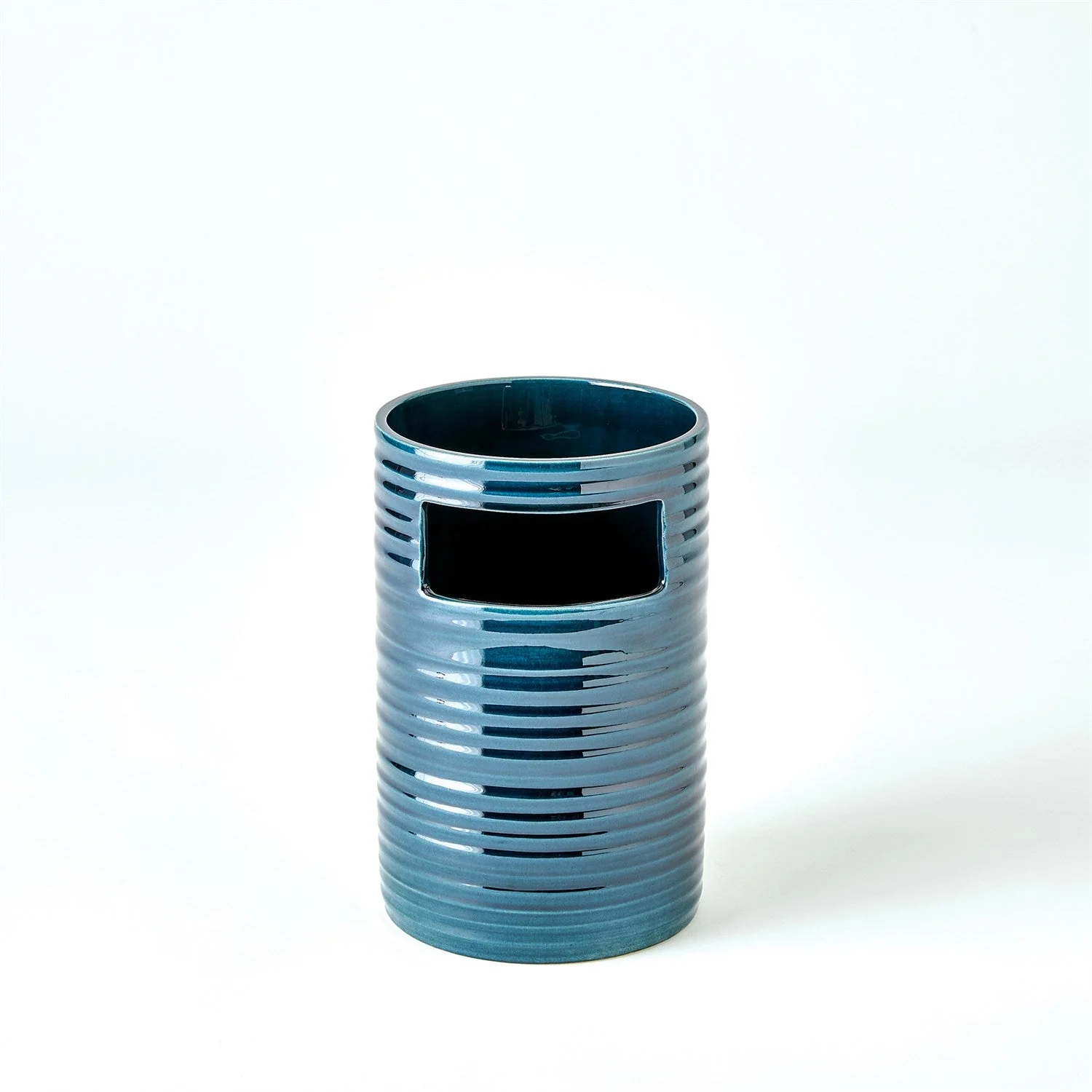 Global Views Dark Blue Cut Out Vase Clearance - Image 9