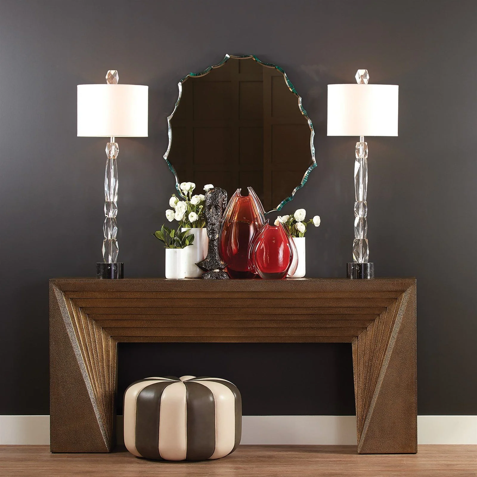 Global Views Deco Console - Brass - Image 4