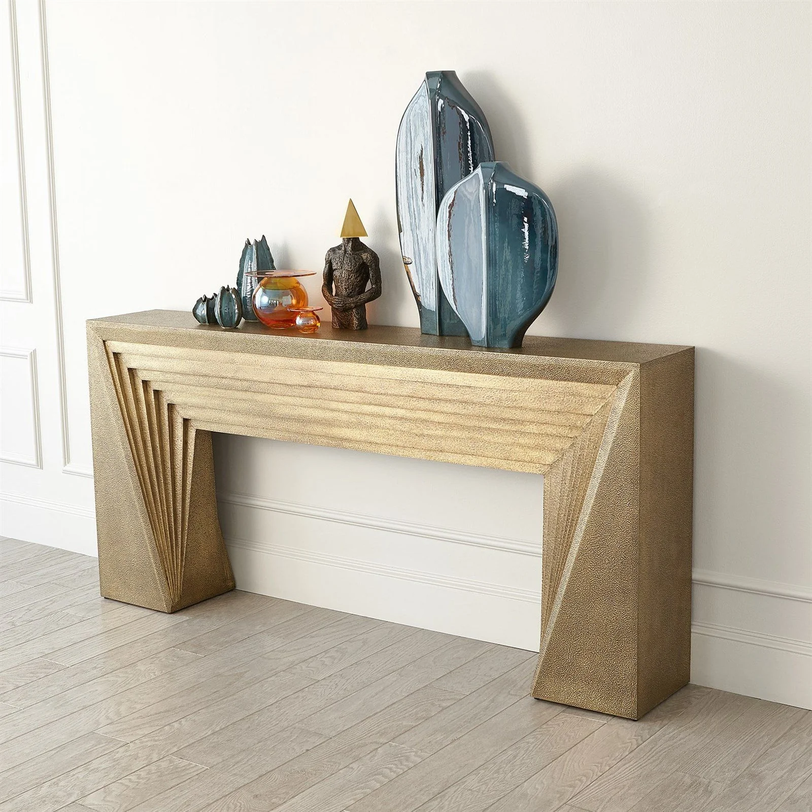 Global Views Deco Console - Brass - Image 5