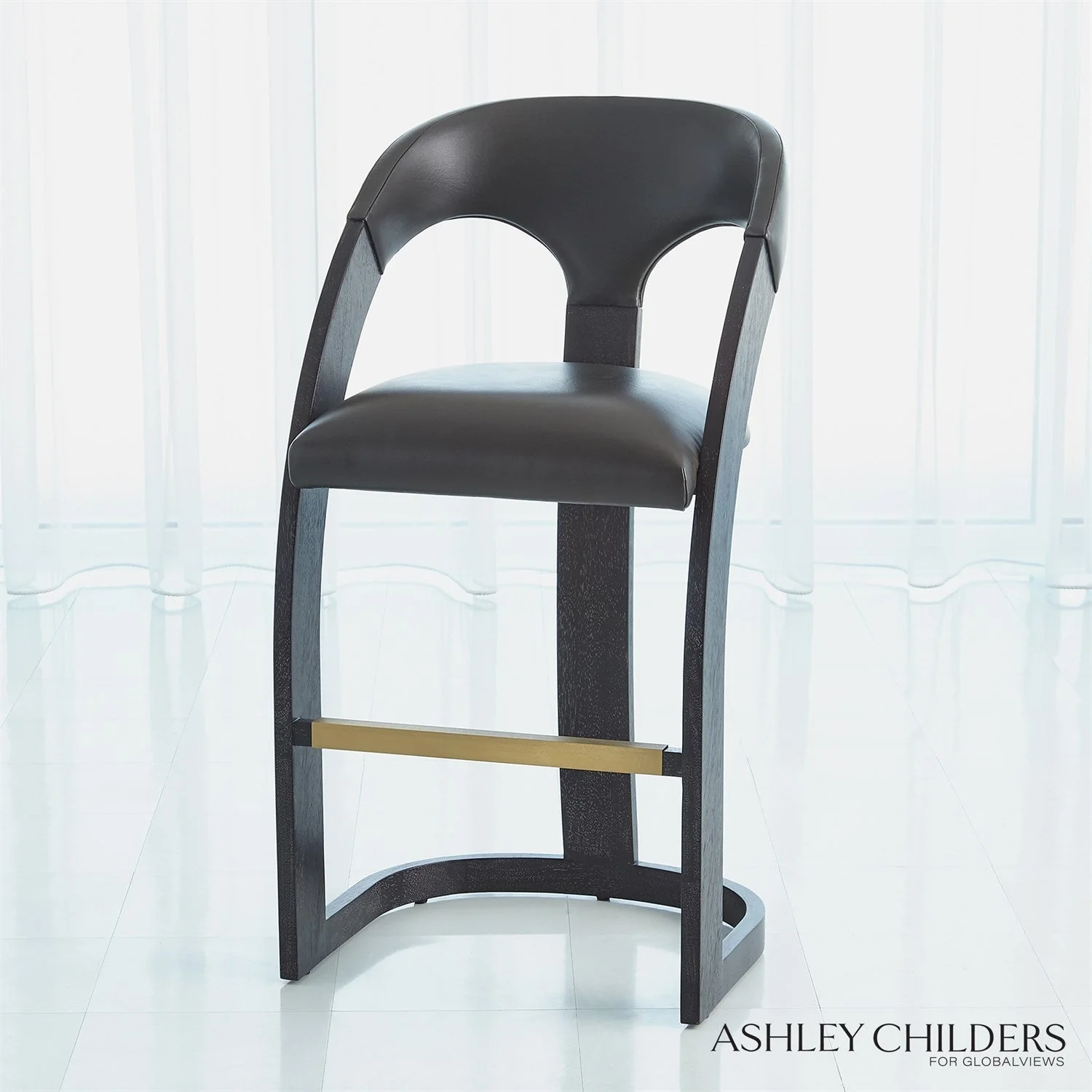 Global Views Delia Bar Stool by Ashley Childers - Image 3