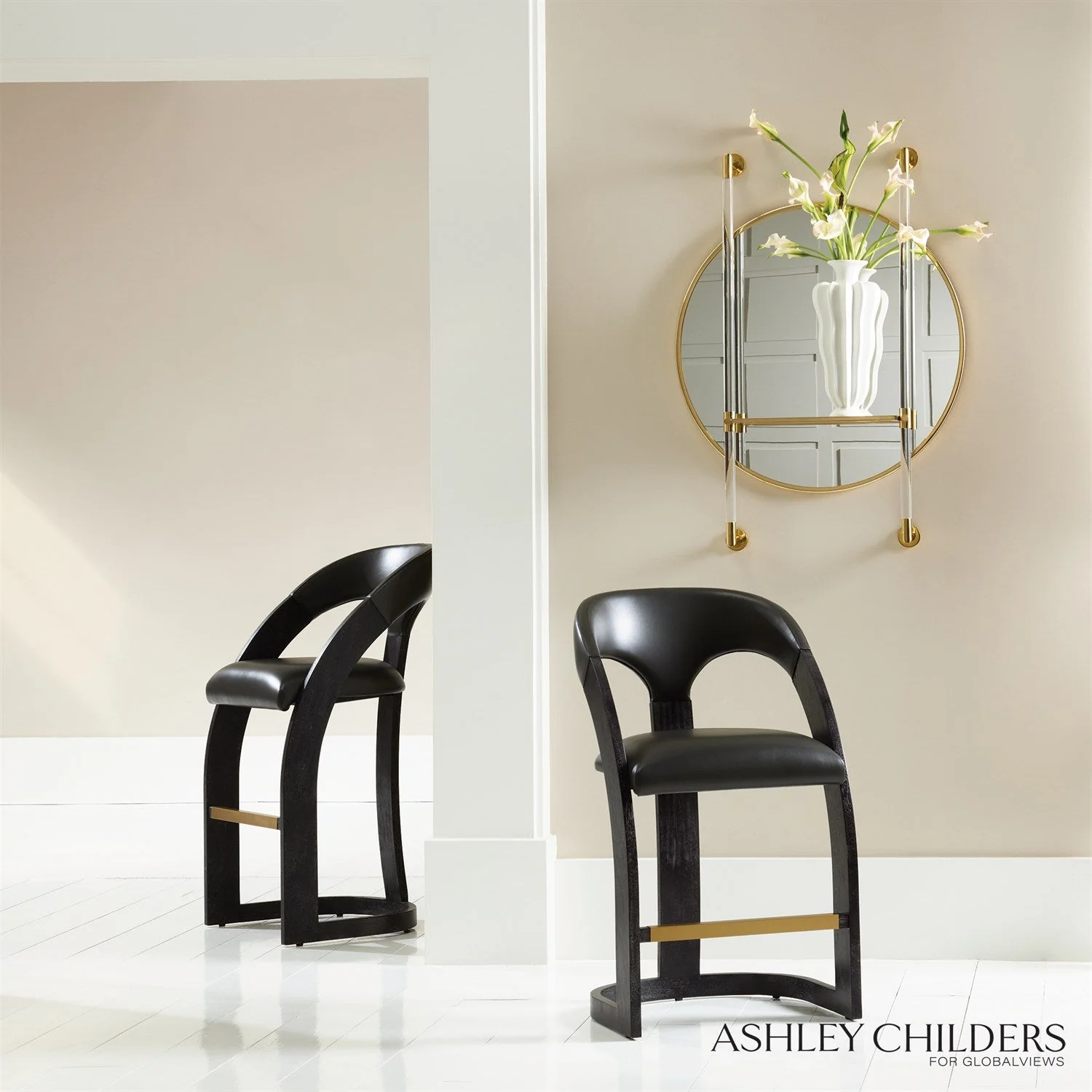 Global Views Delia Counter Stool by Ashley Childers - Image 2