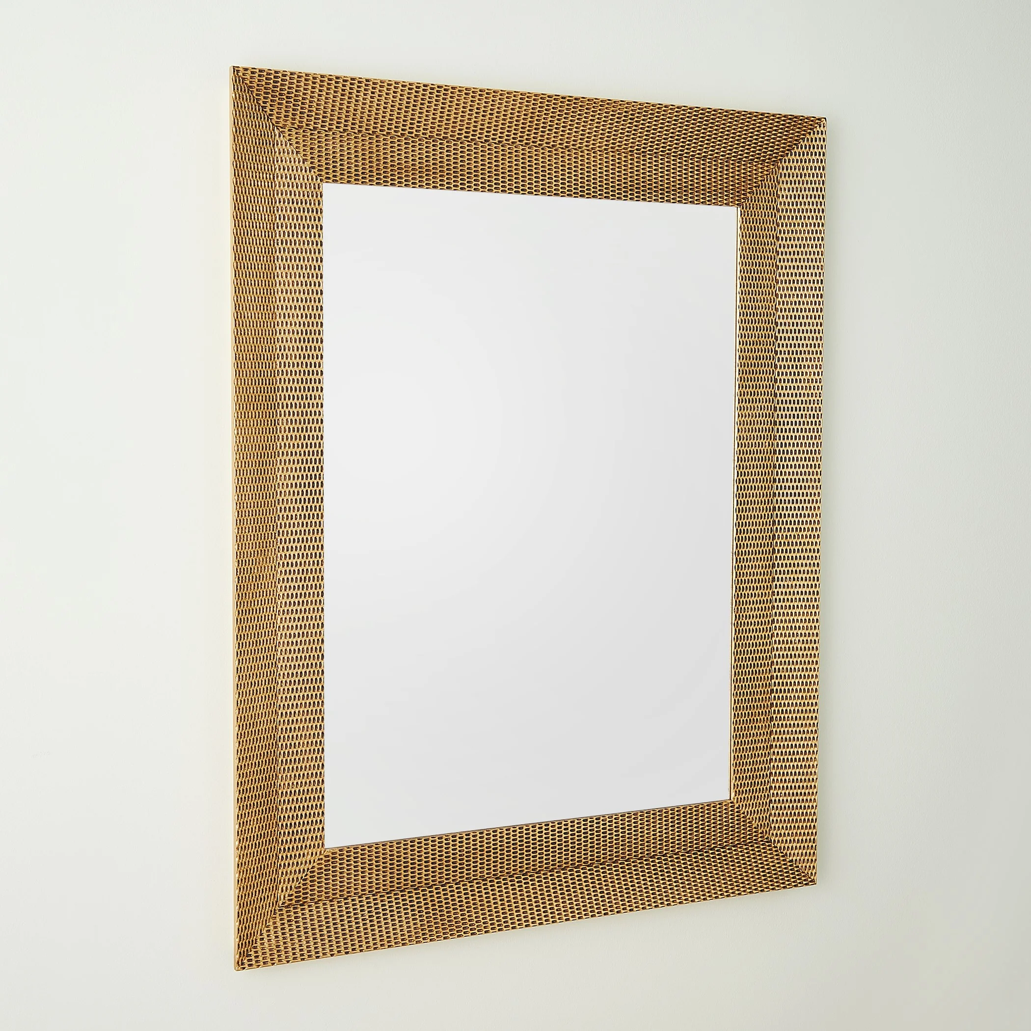 Global Views Delicate Basketweave Mirror-Gold - Image 2