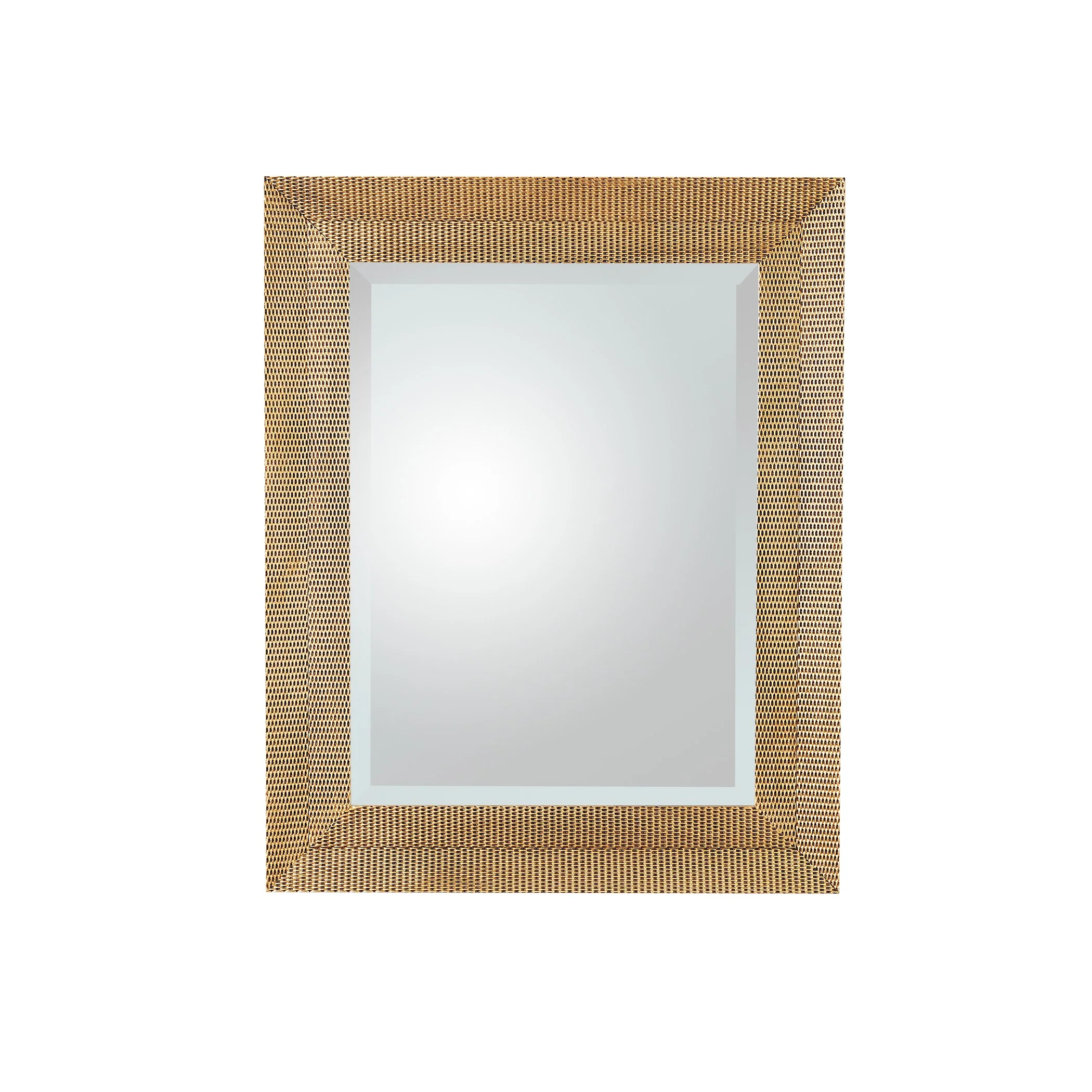 Global Views Delicate Basketweave Mirror-Gold - Image 5