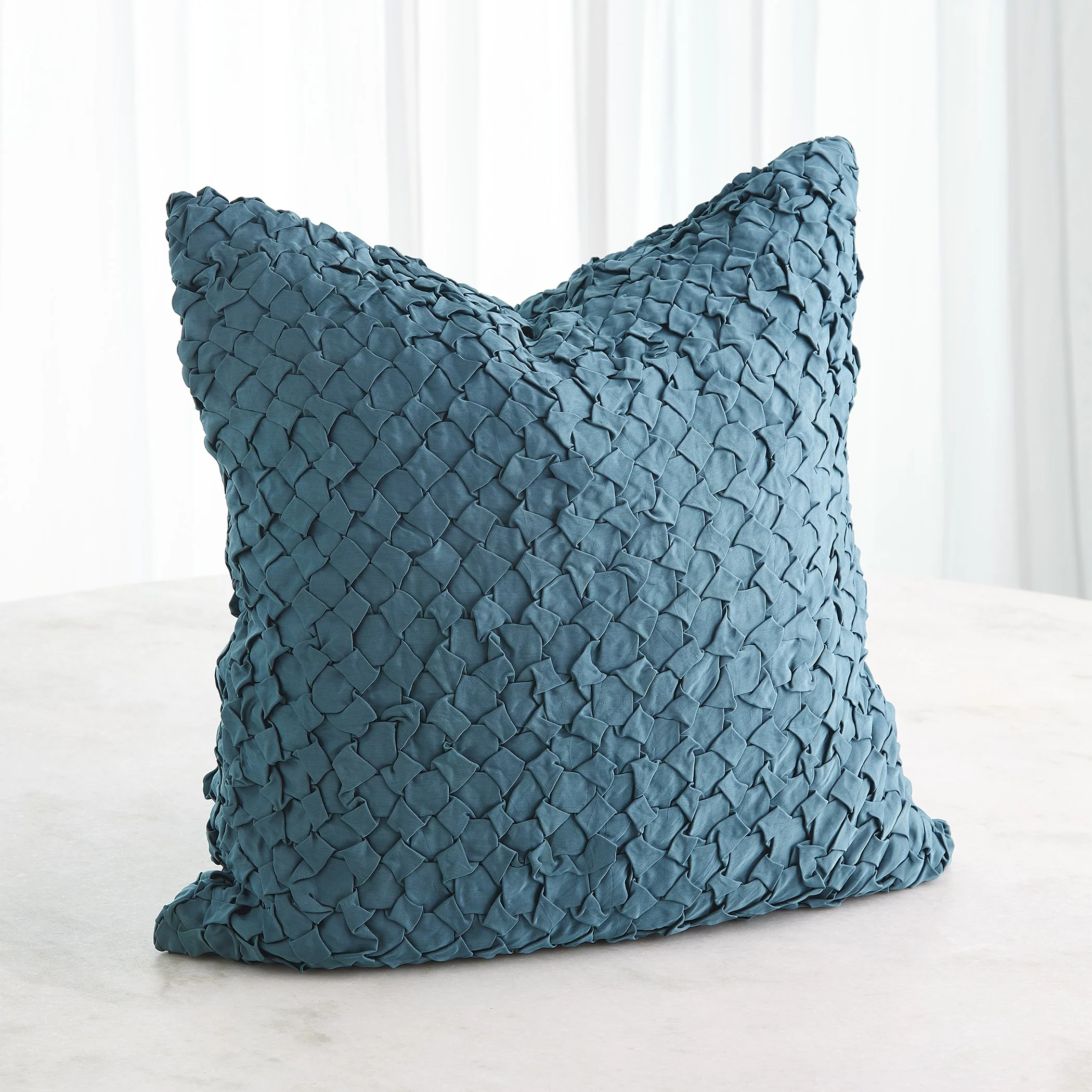 Global Views Diamond Ruche Pillow - Image 3