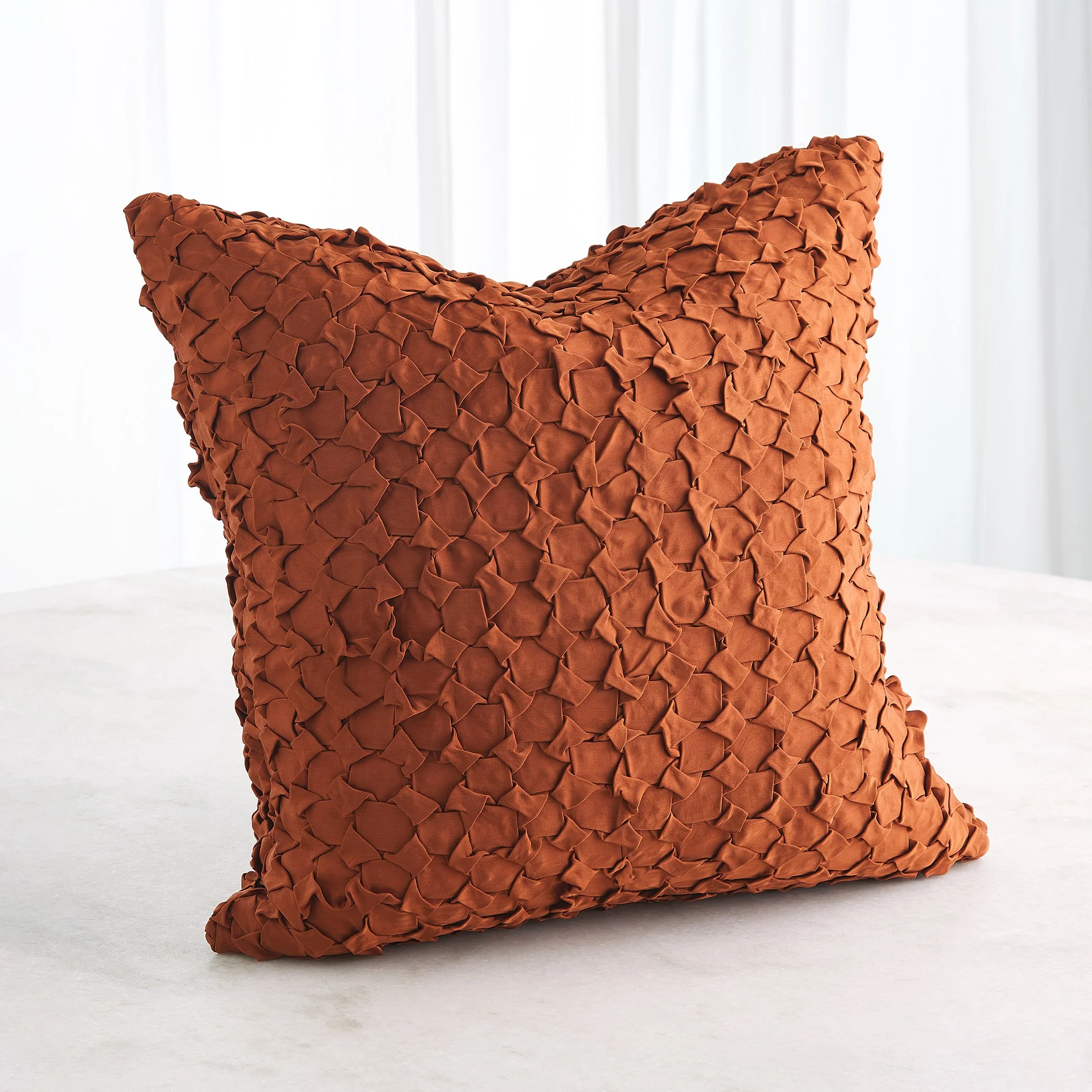 Global Views Diamond Ruche Pillow - Image 9