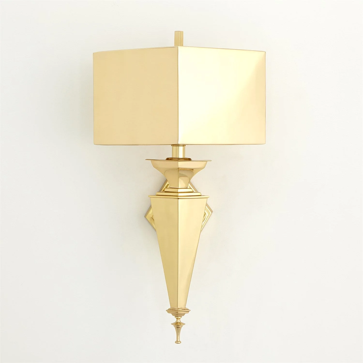 Global Views Diamond Sconce - Brass Clearance - Image 2