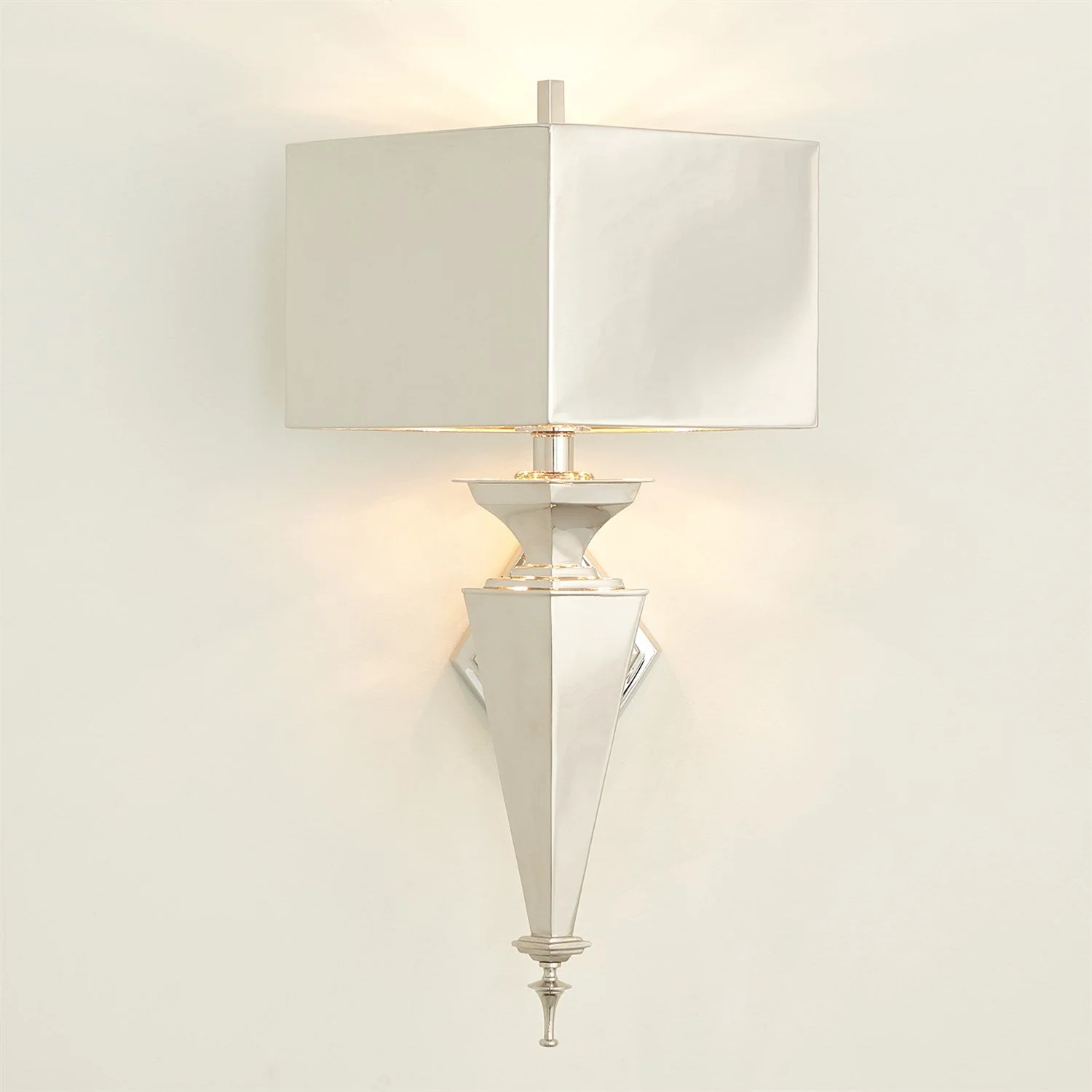 Global Views Diamond Sconce - Nickel - Image 2