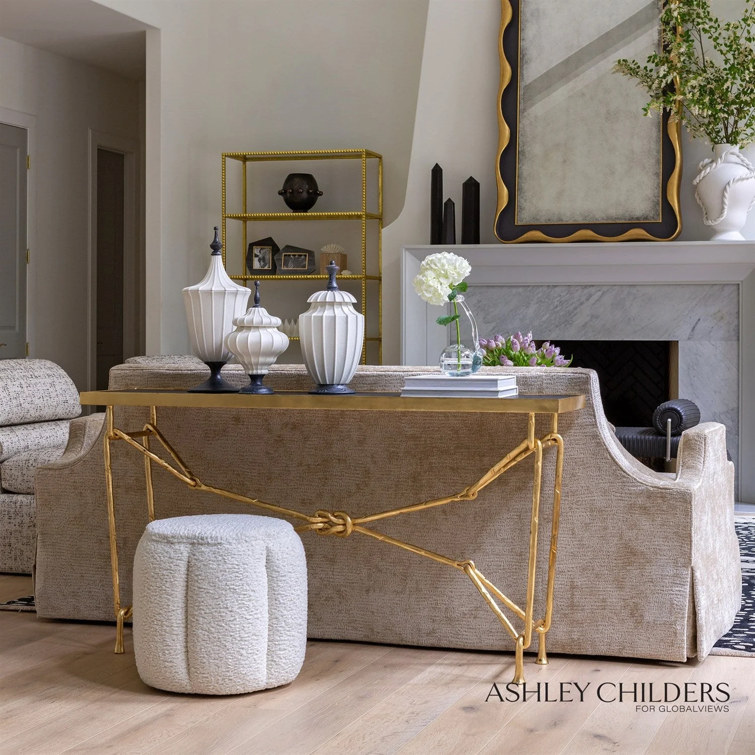 Global Views Diana Skirted Sofa by Ashley Childers - Image 10