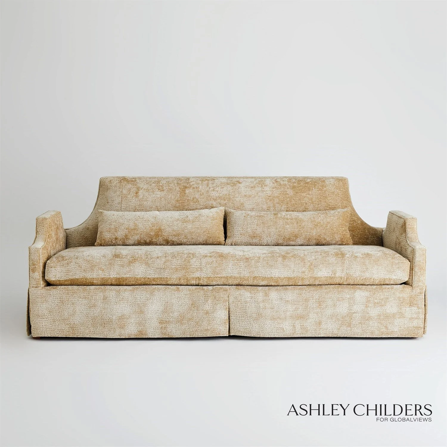 Global Views Diana Skirted Sofa by Ashley Childers - Image 7