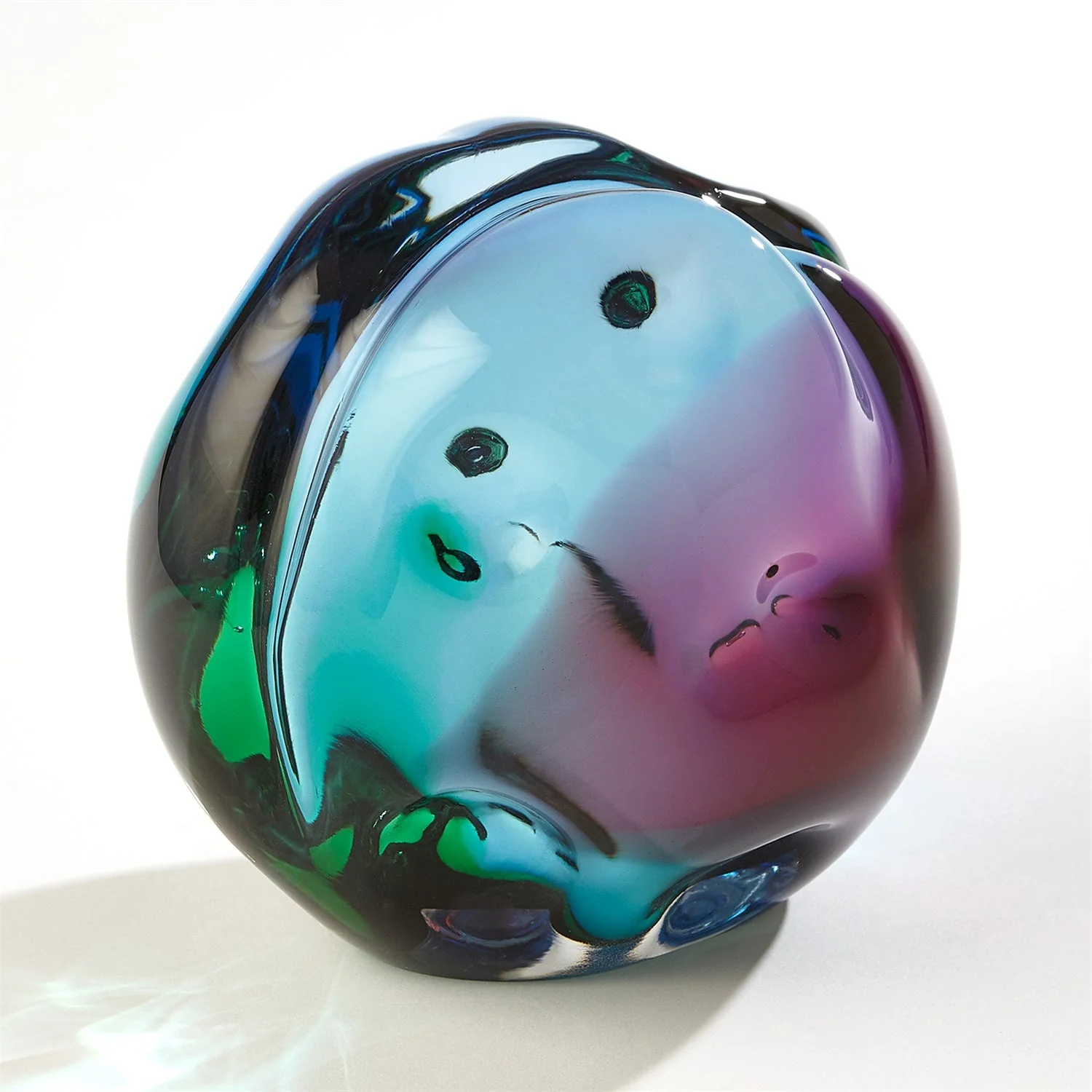 Global Views Dimpled Sphere - RubyTurquoise - Image 5