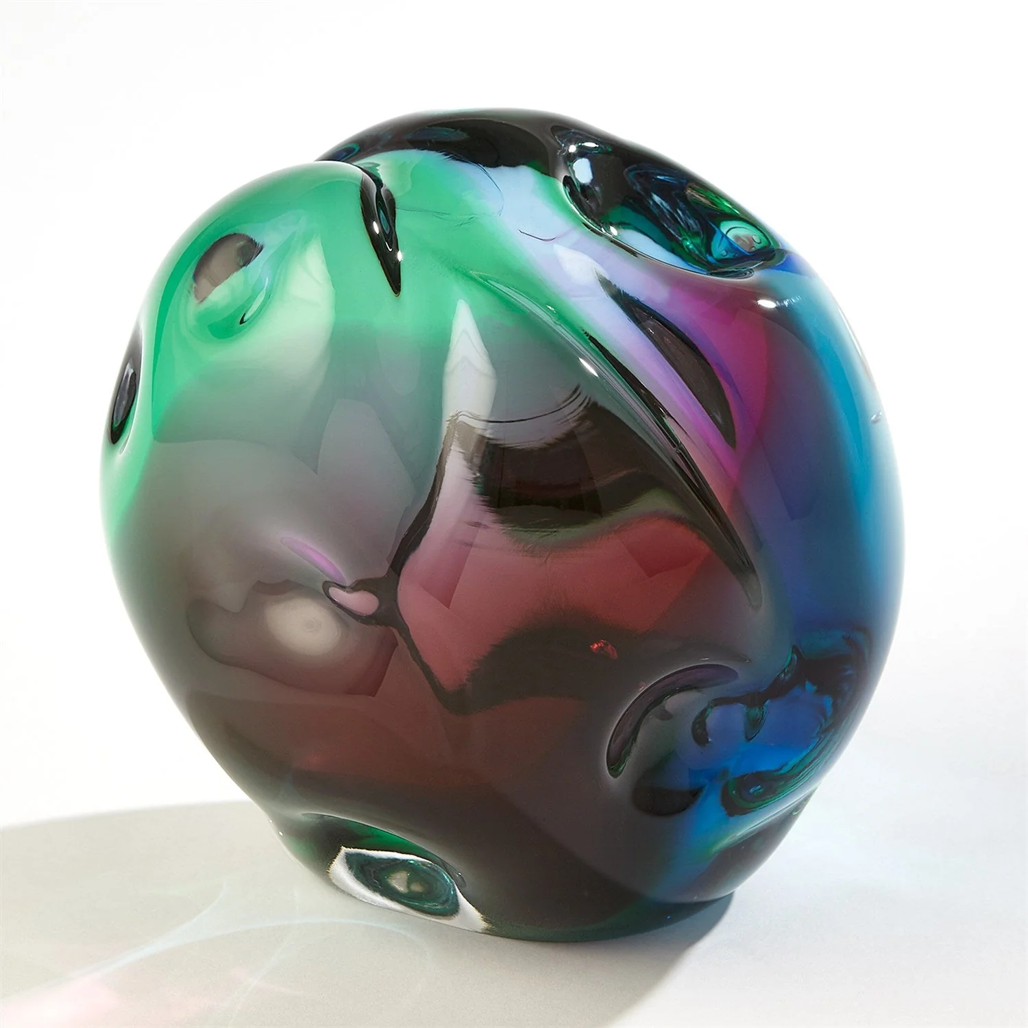 Global Views Dimpled Sphere - RubyTurquoise - Image 7