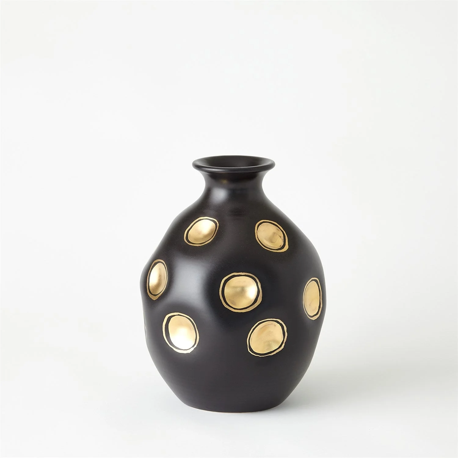 Global Views Dimples Vase - Black Clearance - Image 2