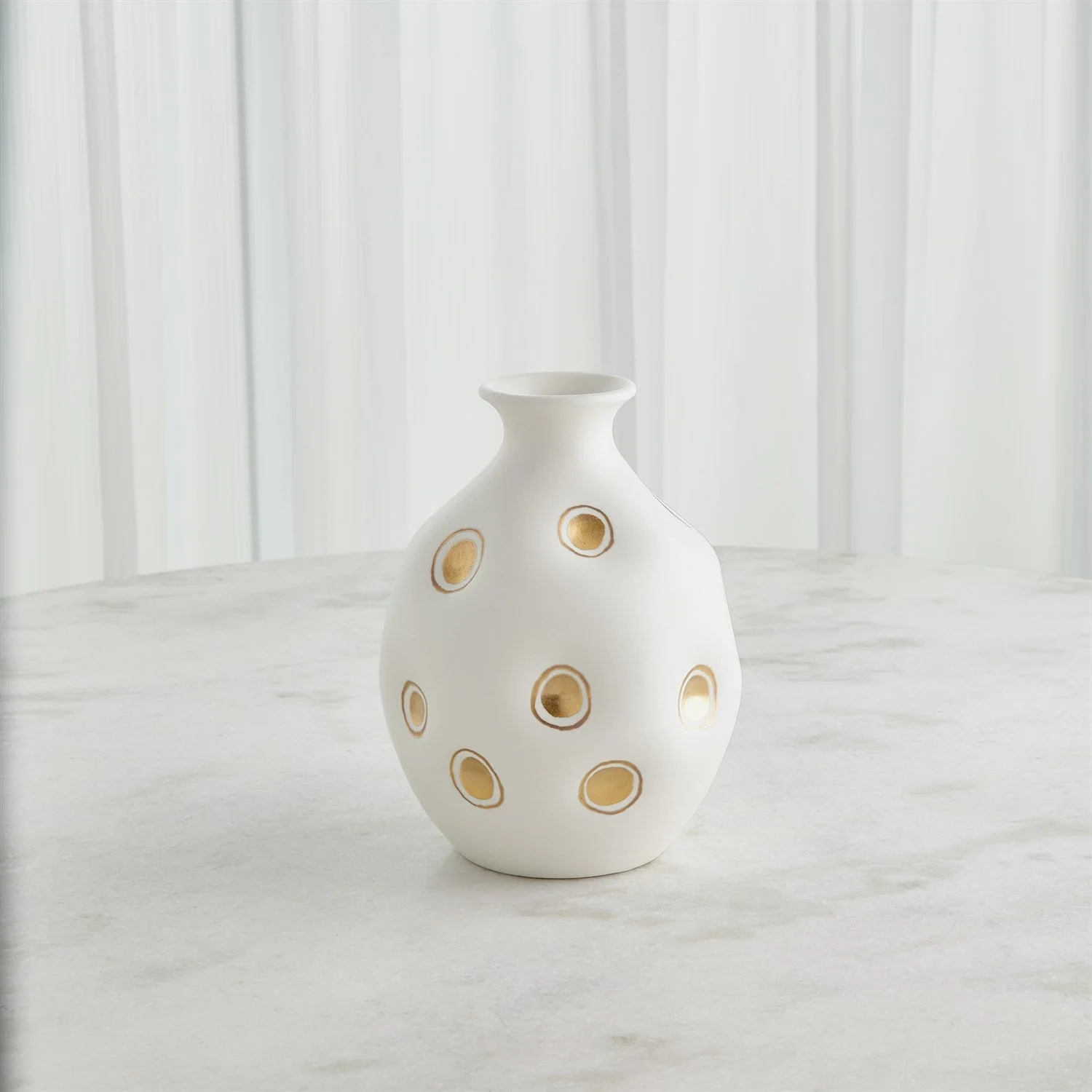 Global Views Dimples Vase - White Clearance - Image 2