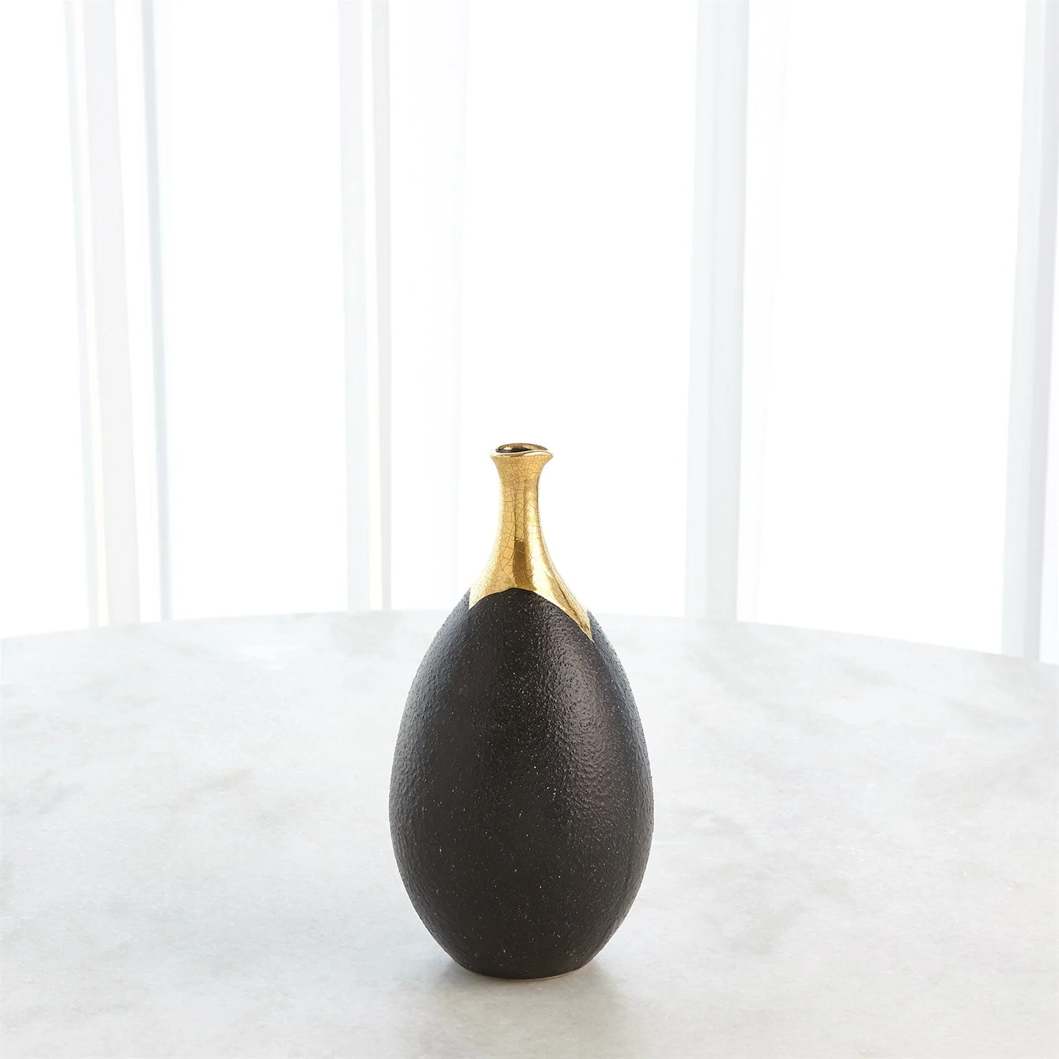 Global Views Dipped Golden Crackle - Black - Image 13