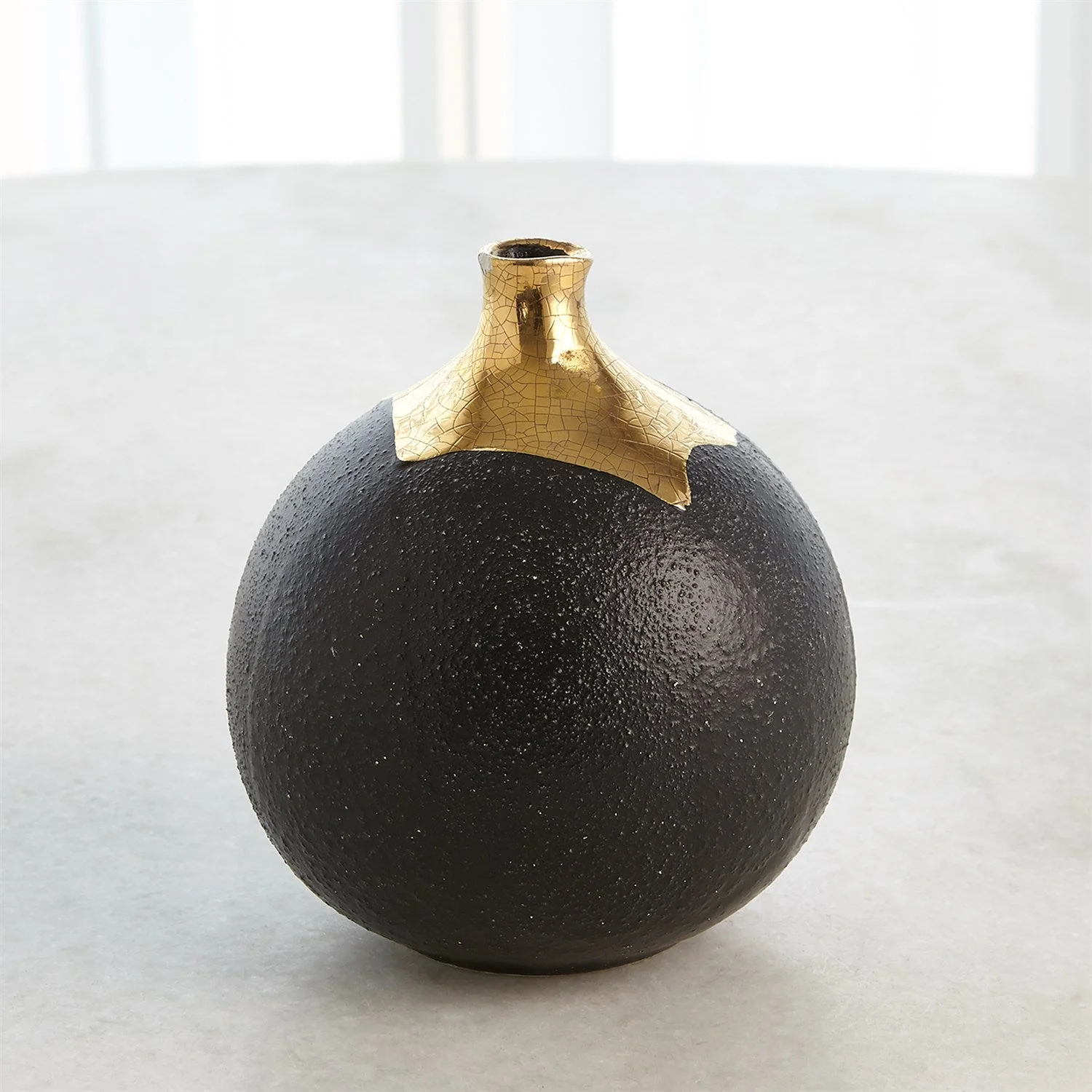 Global Views Dipped Golden Crackle - Black - Image 15