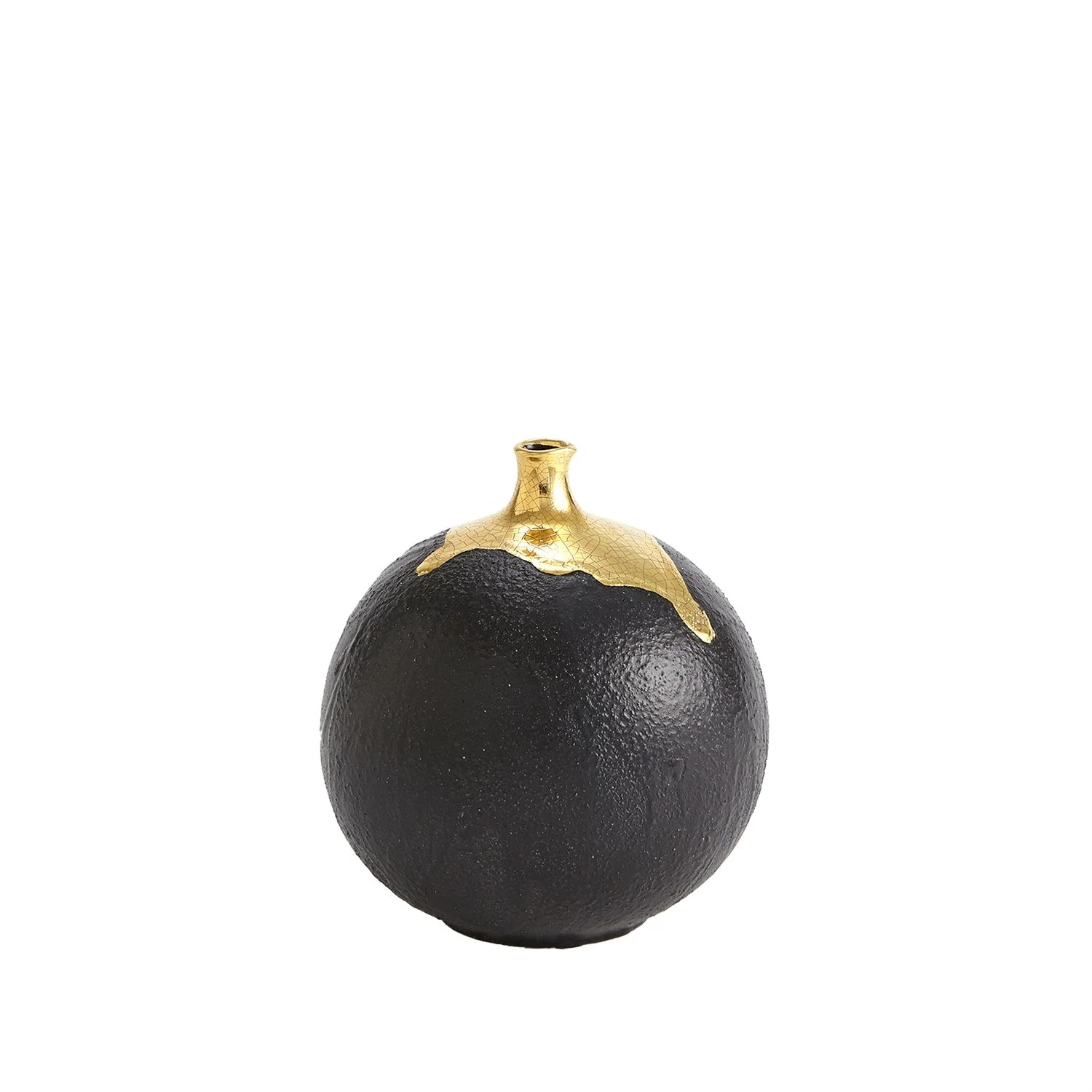 Global Views Dipped Golden Crackle - Black - Image 16