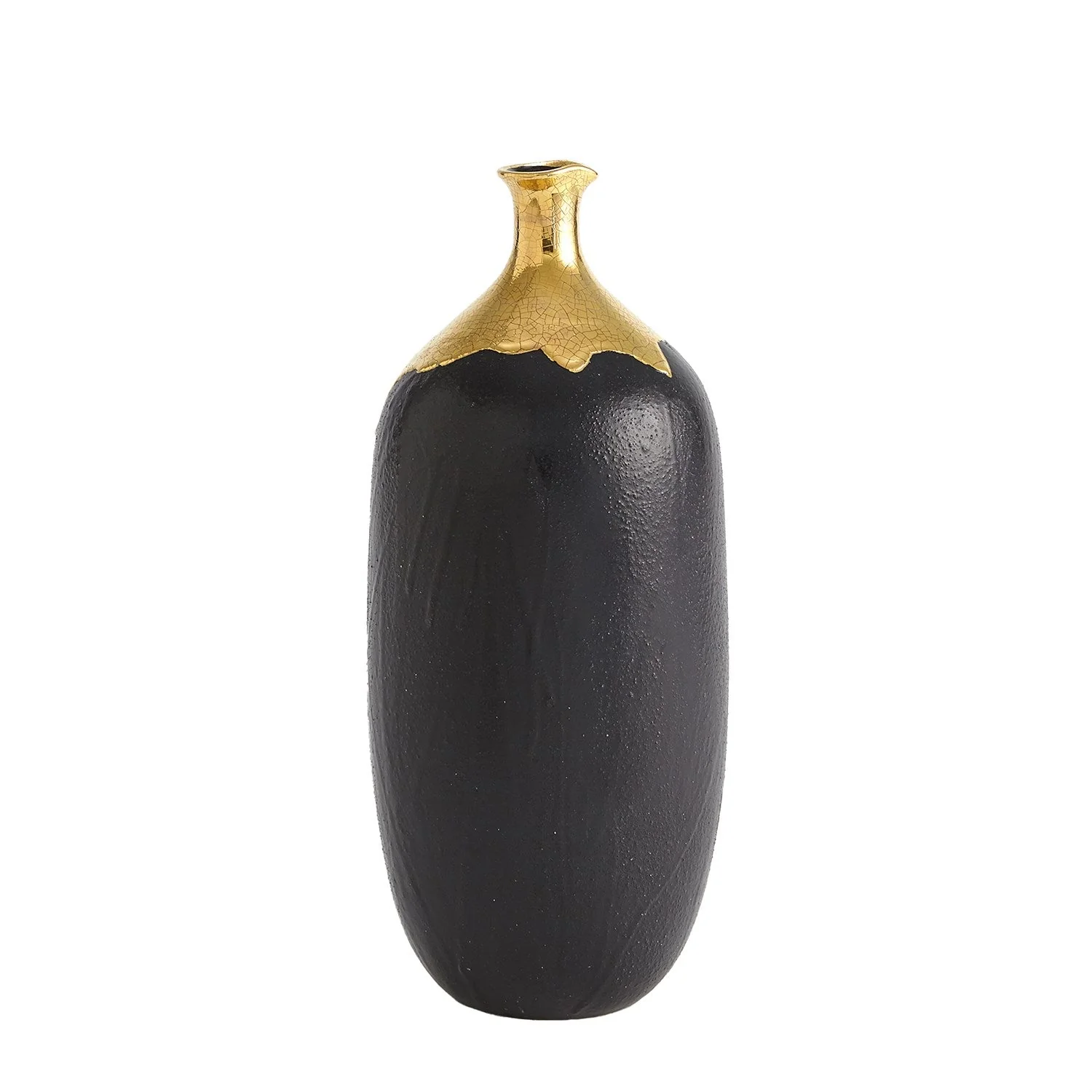 Global Views Dipped Golden Crackle - Black - Image 6