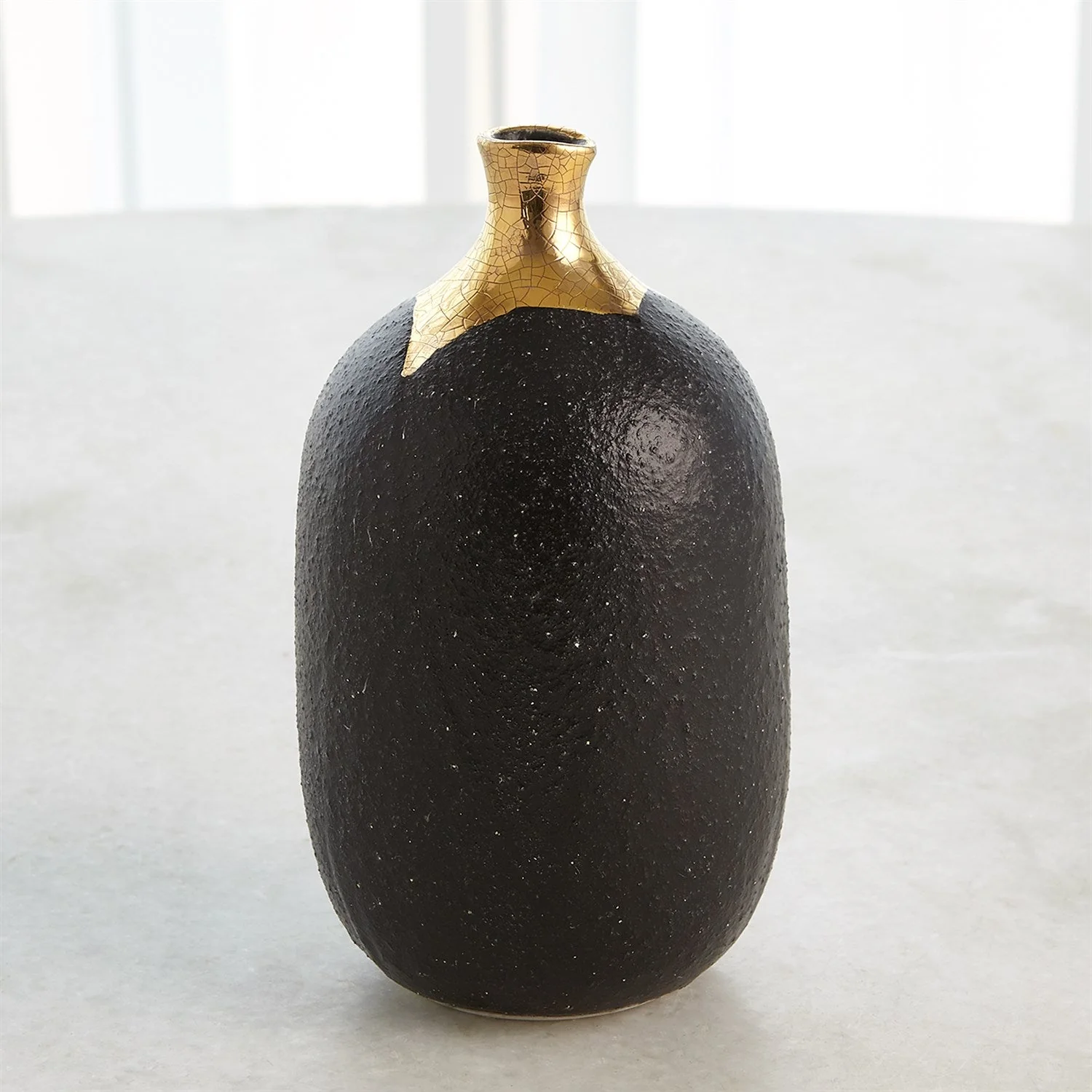 Global Views Dipped Golden Crackle - Black - Image 8