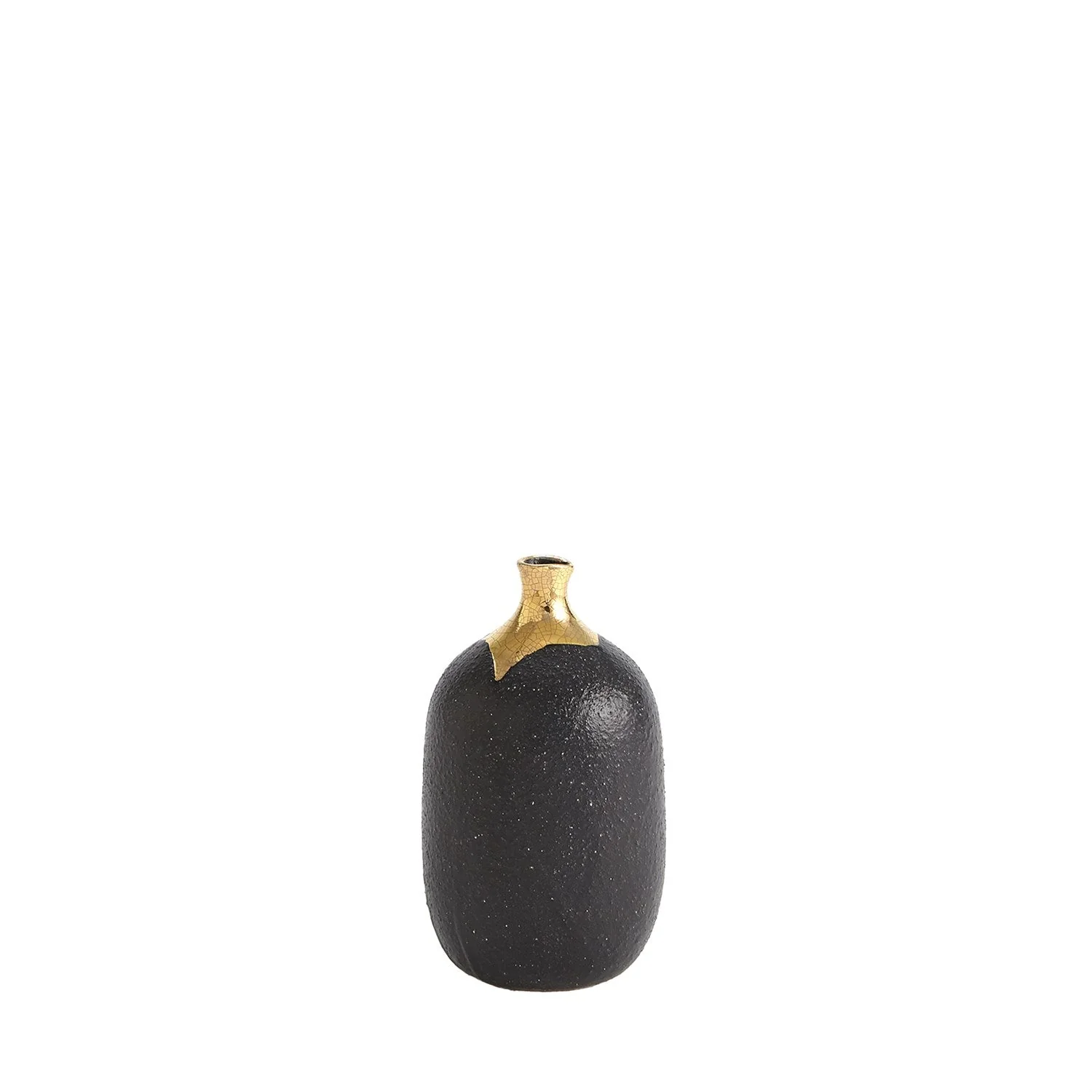 Global Views Dipped Golden Crackle - Black - Image 9