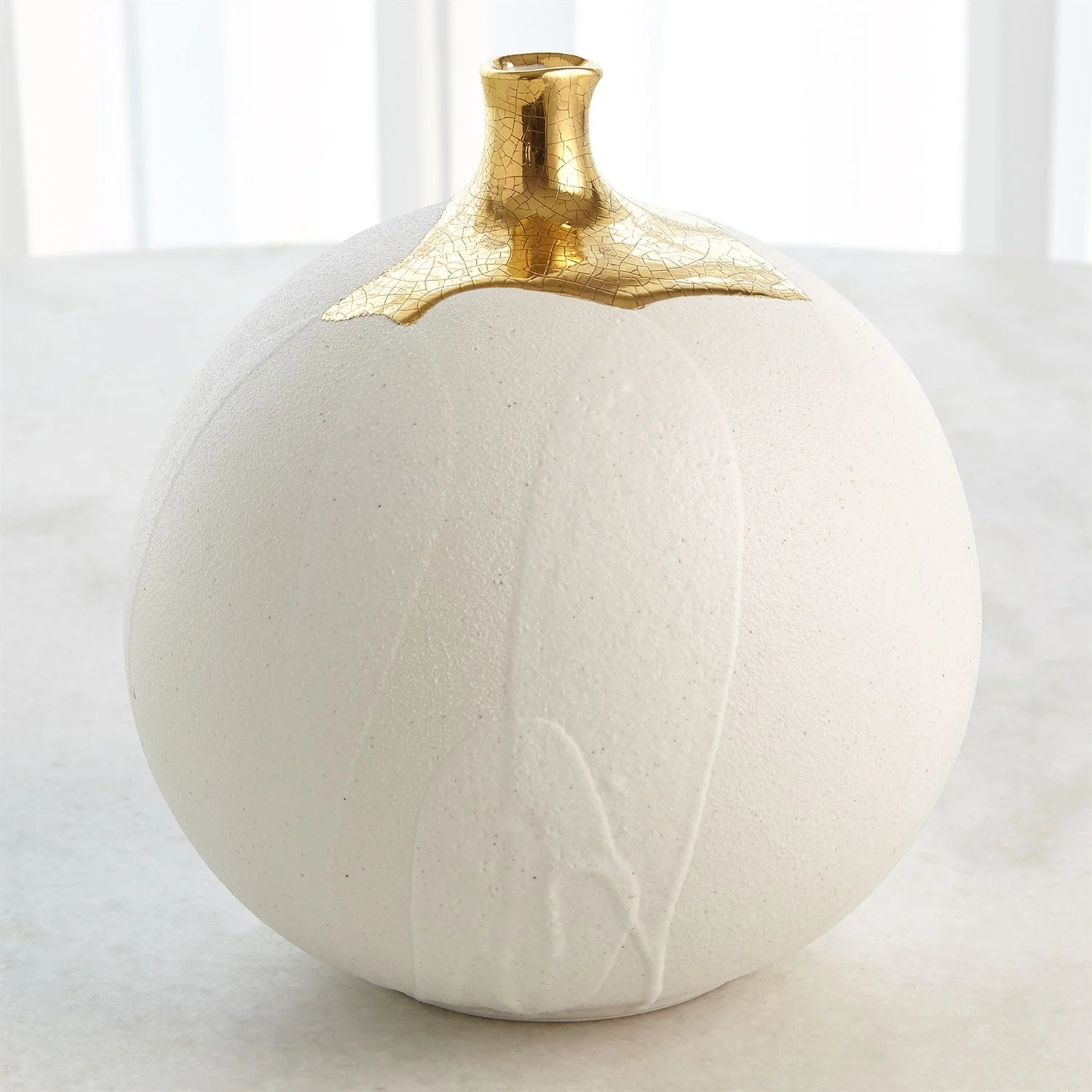 Global Views Dipped Golden Crackle - White - Image 11
