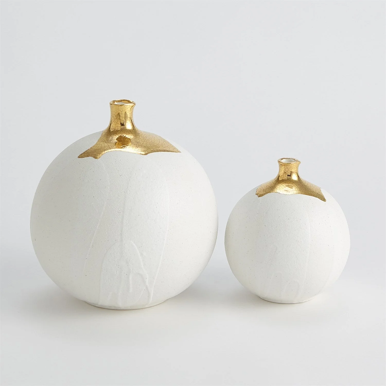 Global Views Dipped Golden Crackle - White - Image 3