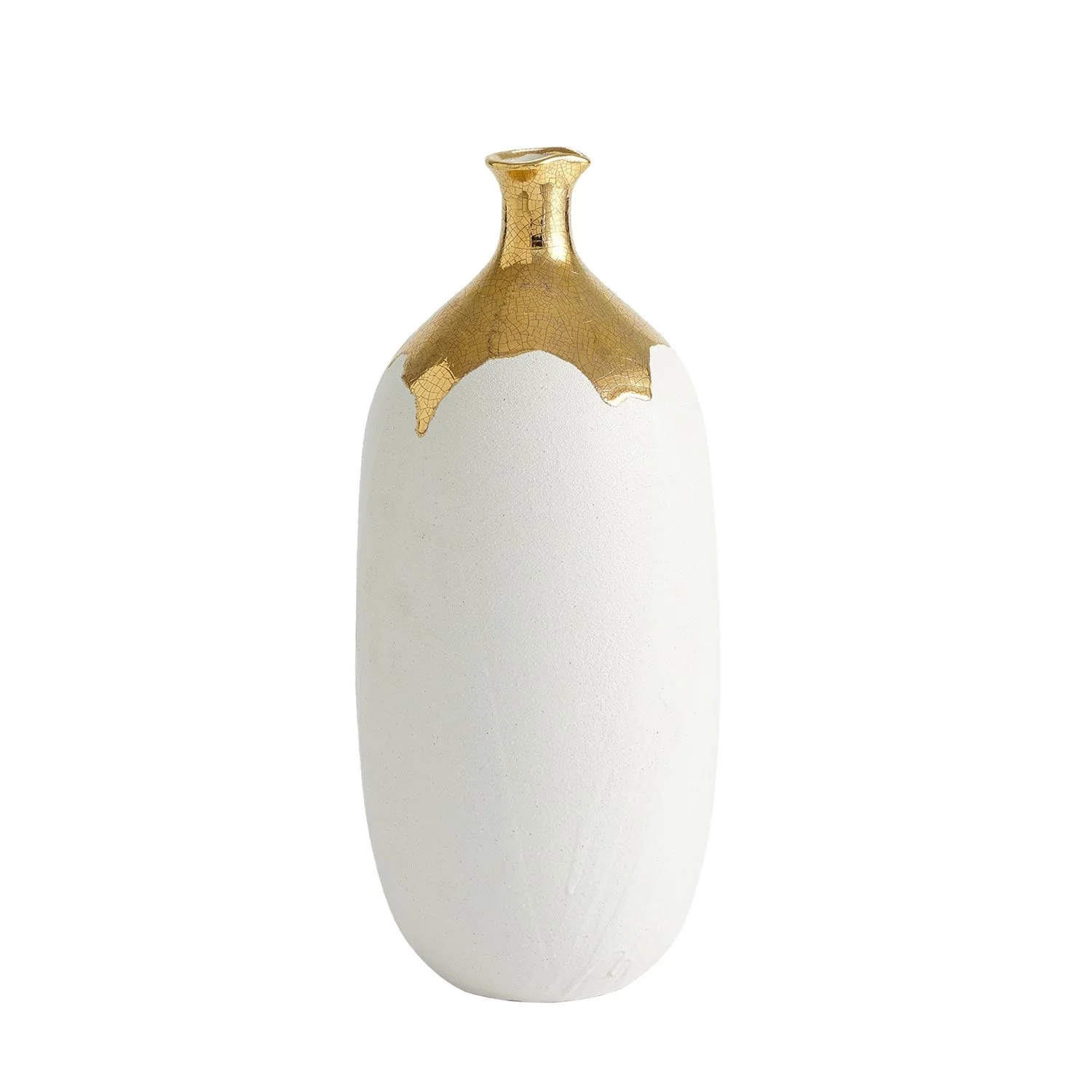 Global Views Dipped Golden Crackle - White - Image 4