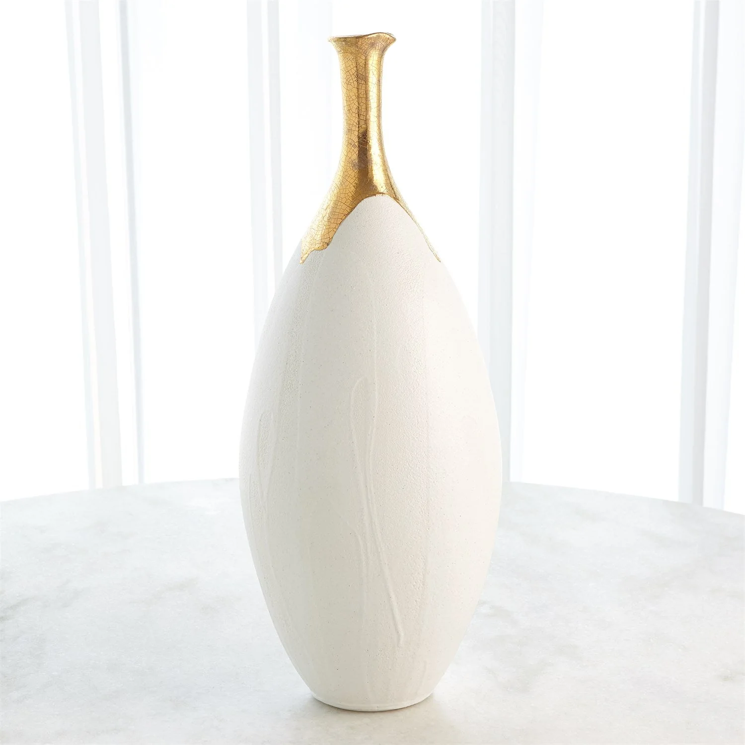 Global Views Dipped Golden Crackle - White - Image 8