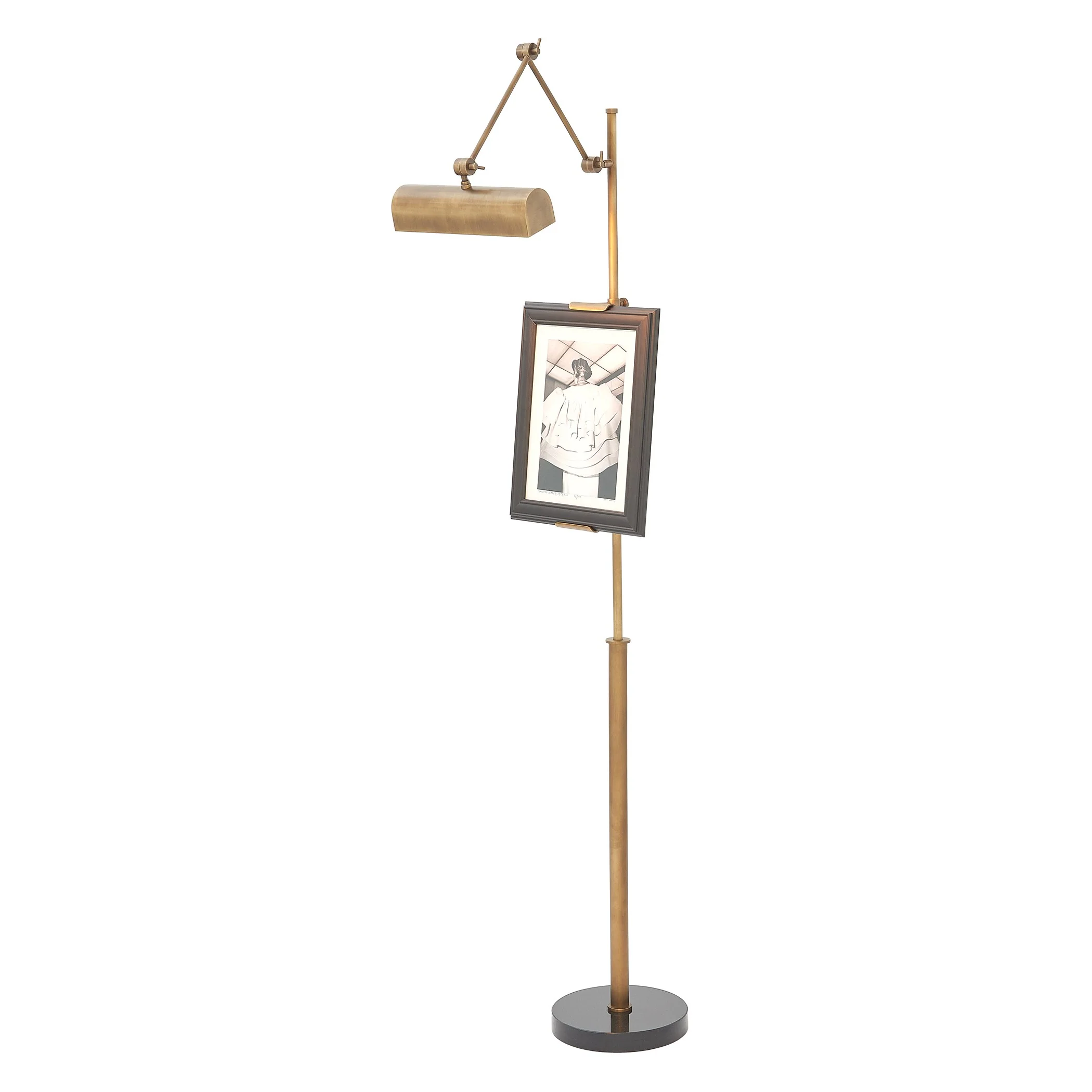 Global Views Display Floor Lamp-Brass - Image 11
