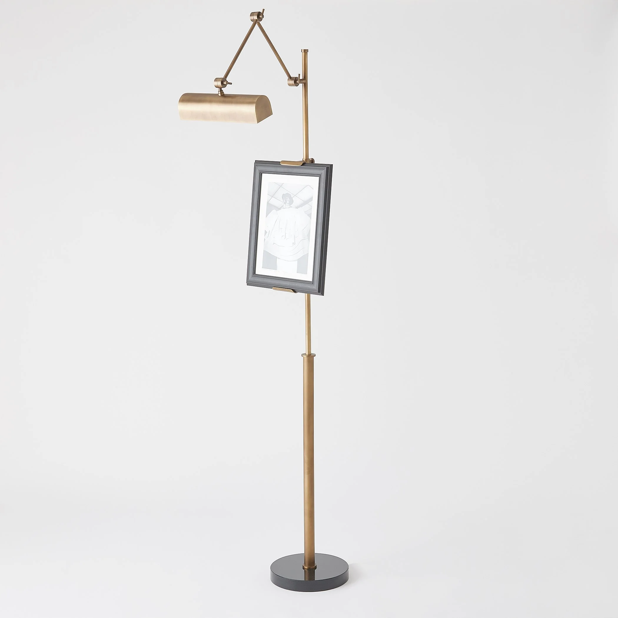 Global Views Display Floor Lamp-Brass - Image 7