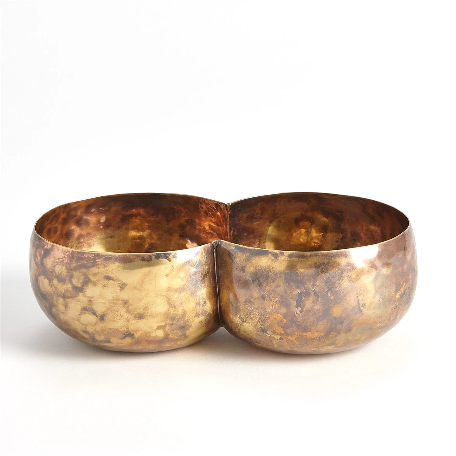 Global Views Double Alchemy Container - Burnt Brass - Image 2