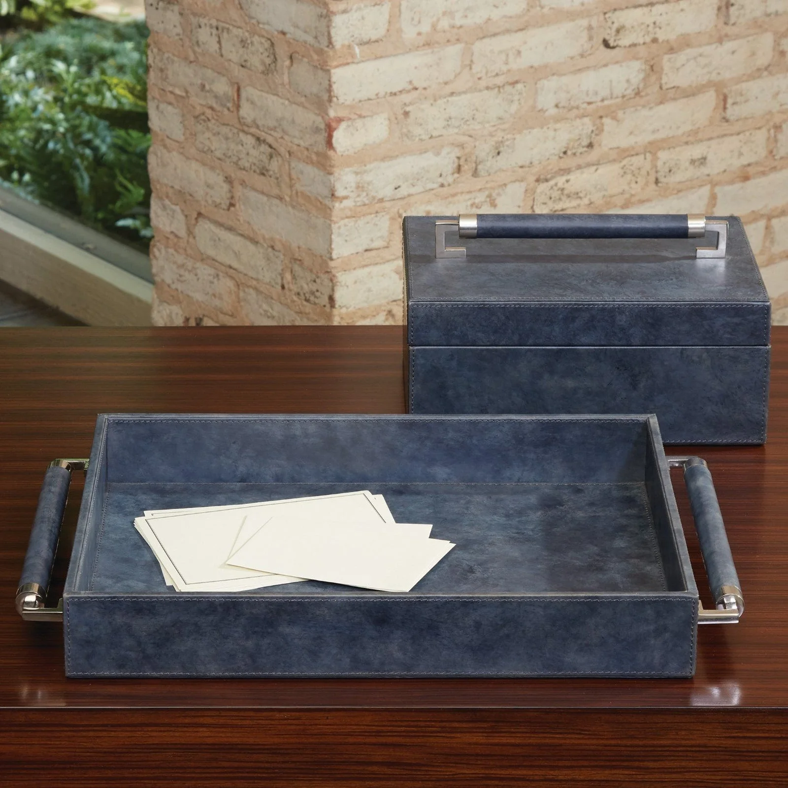 Global Views Double Handle Serving Tray - Image 3