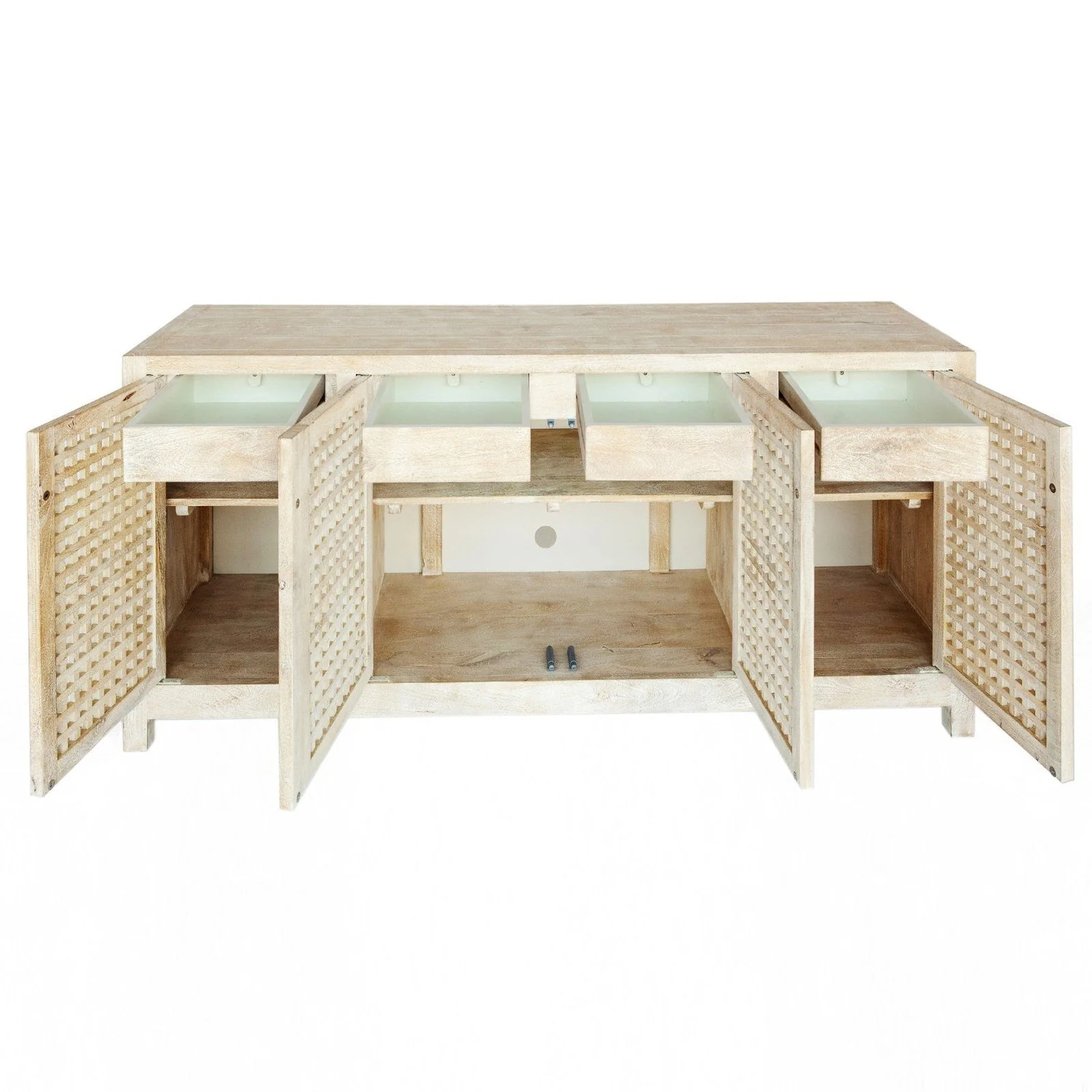 Global Views Driftwood Lattice Credenza - Image 3