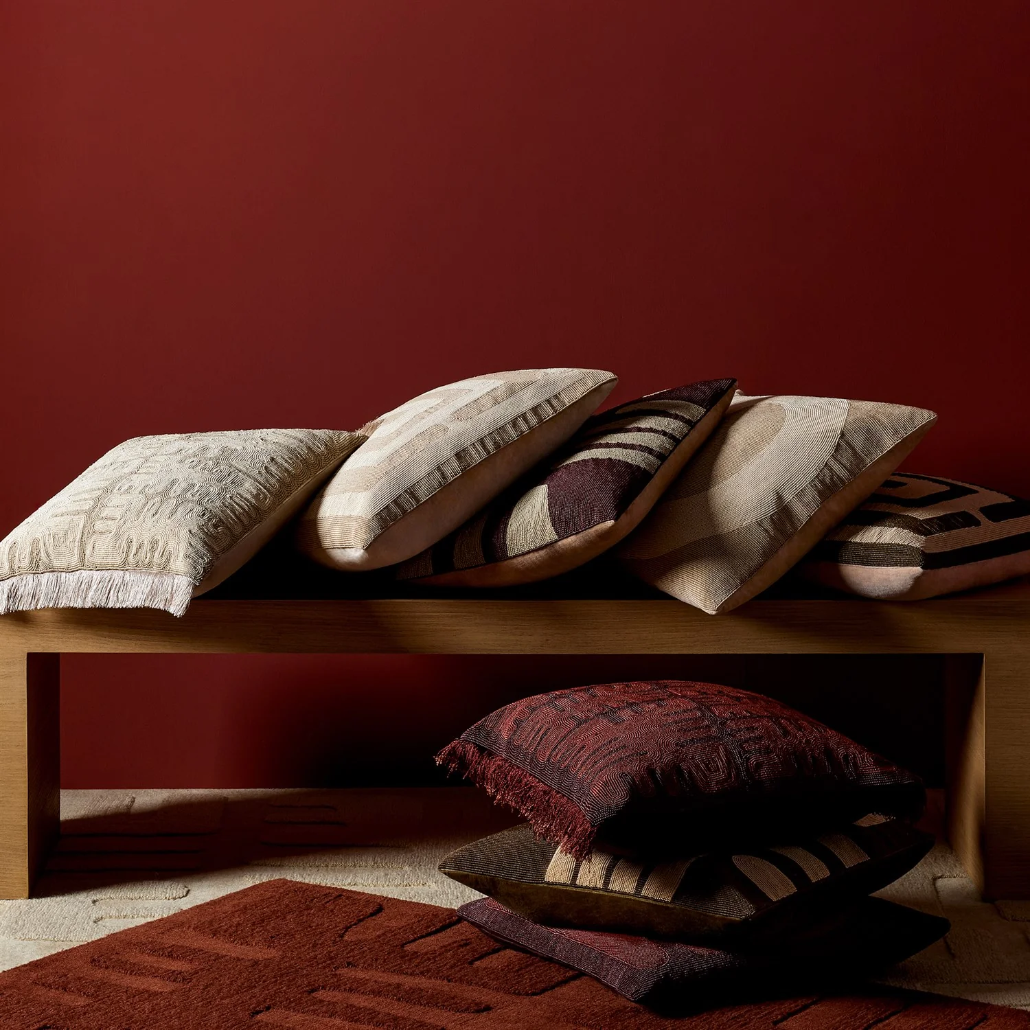 Global Views Duafe Beaded Pillow - Image 2