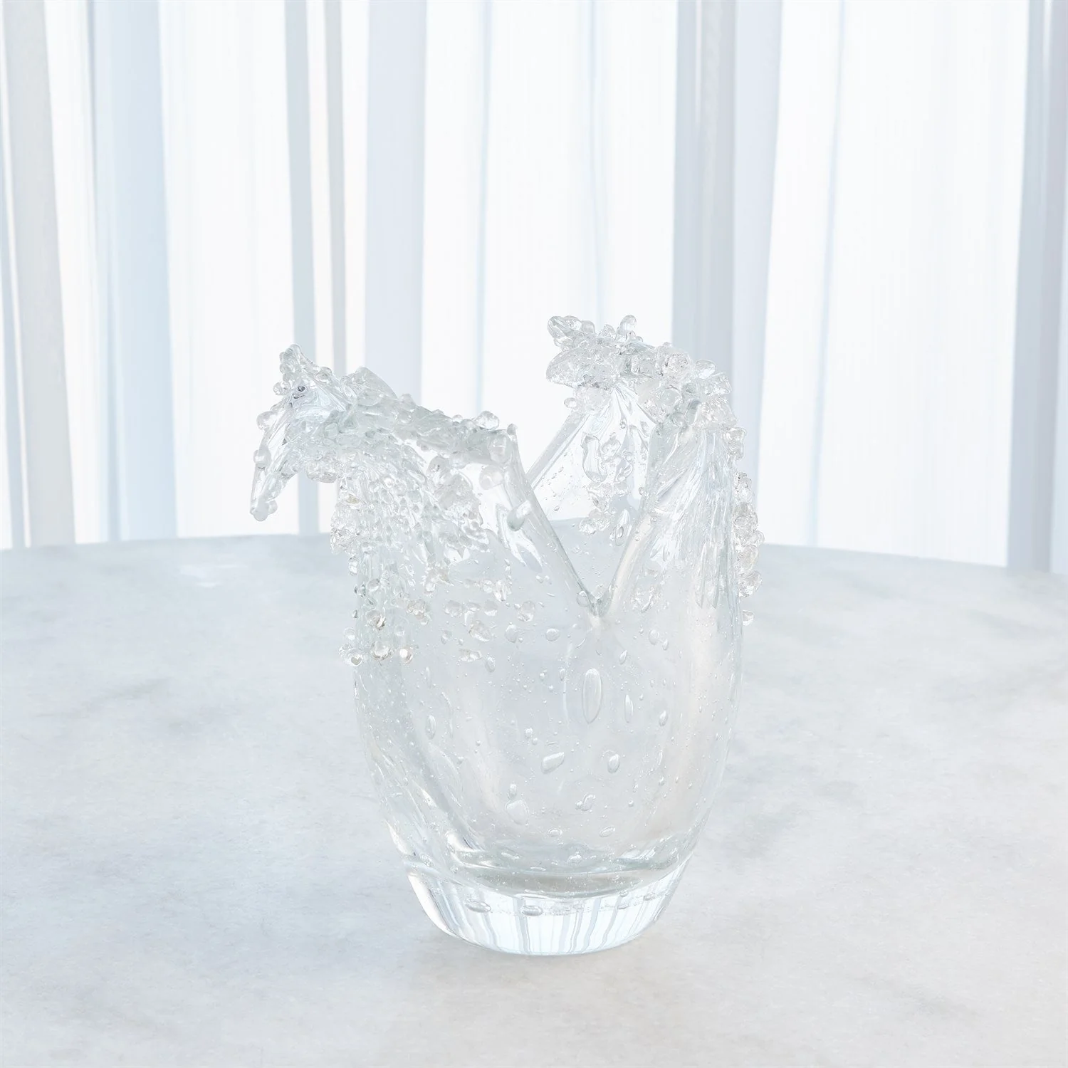 Global Views Dual Wave Bowl & Vase - Clear - Image 6