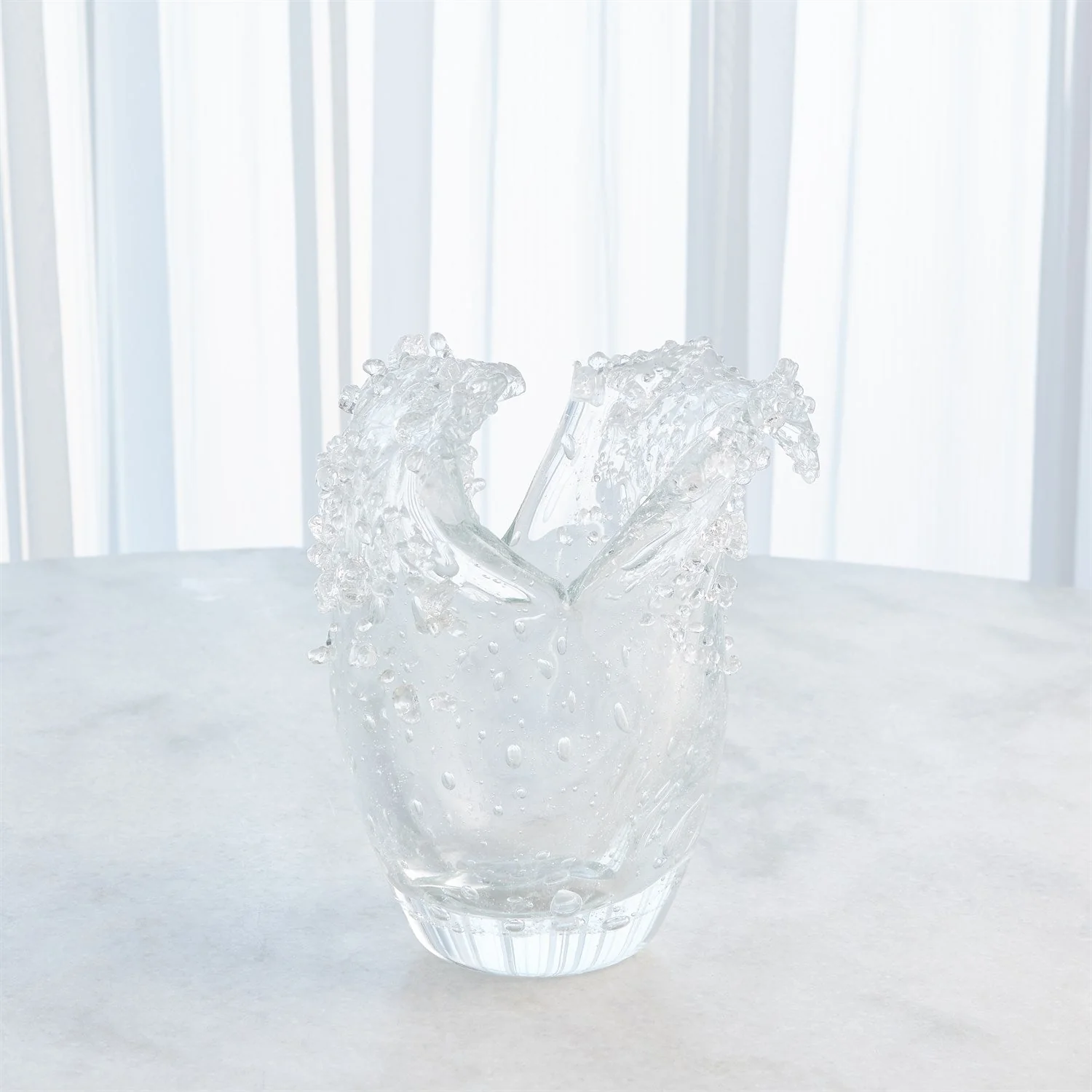 Global Views Dual Wave Bowl & Vase - Clear - Image 7