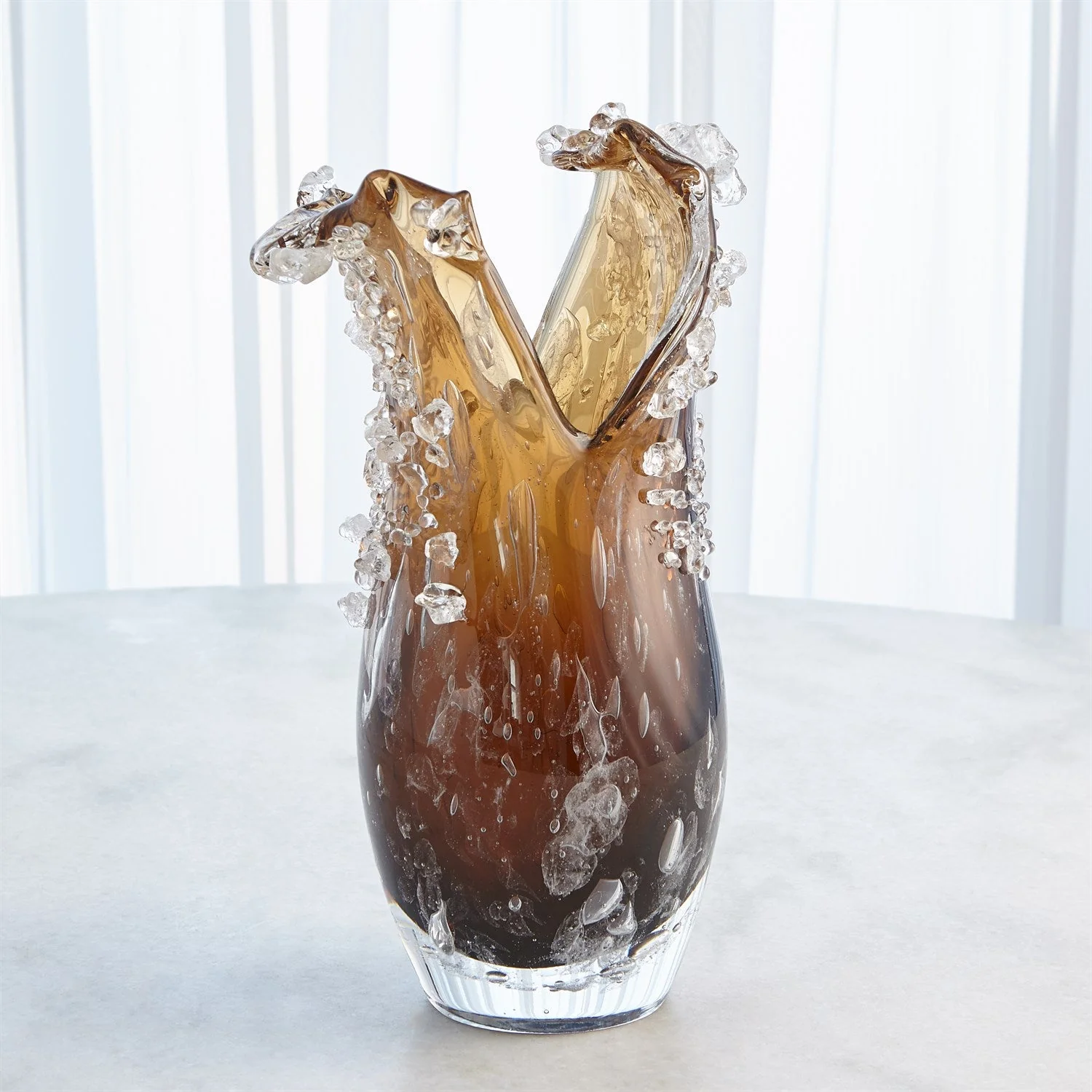 Global Views Dual Wave Bowl & Vase - Tobacco - Image 9