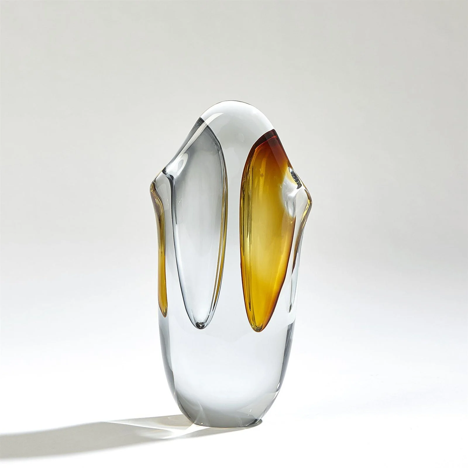 Global Views Duet Vase-Amber/Grey - Image 2