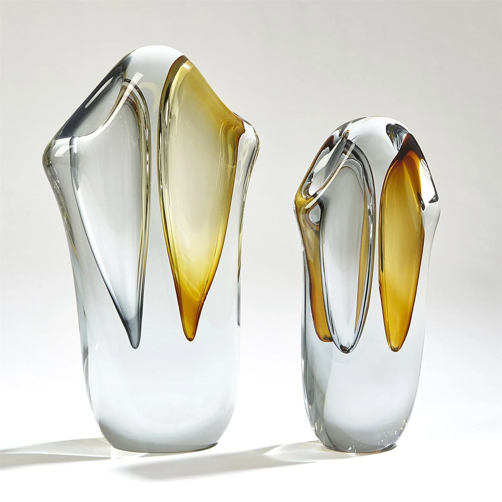 Global Views Duet Vase-Amber/Grey - Image 7