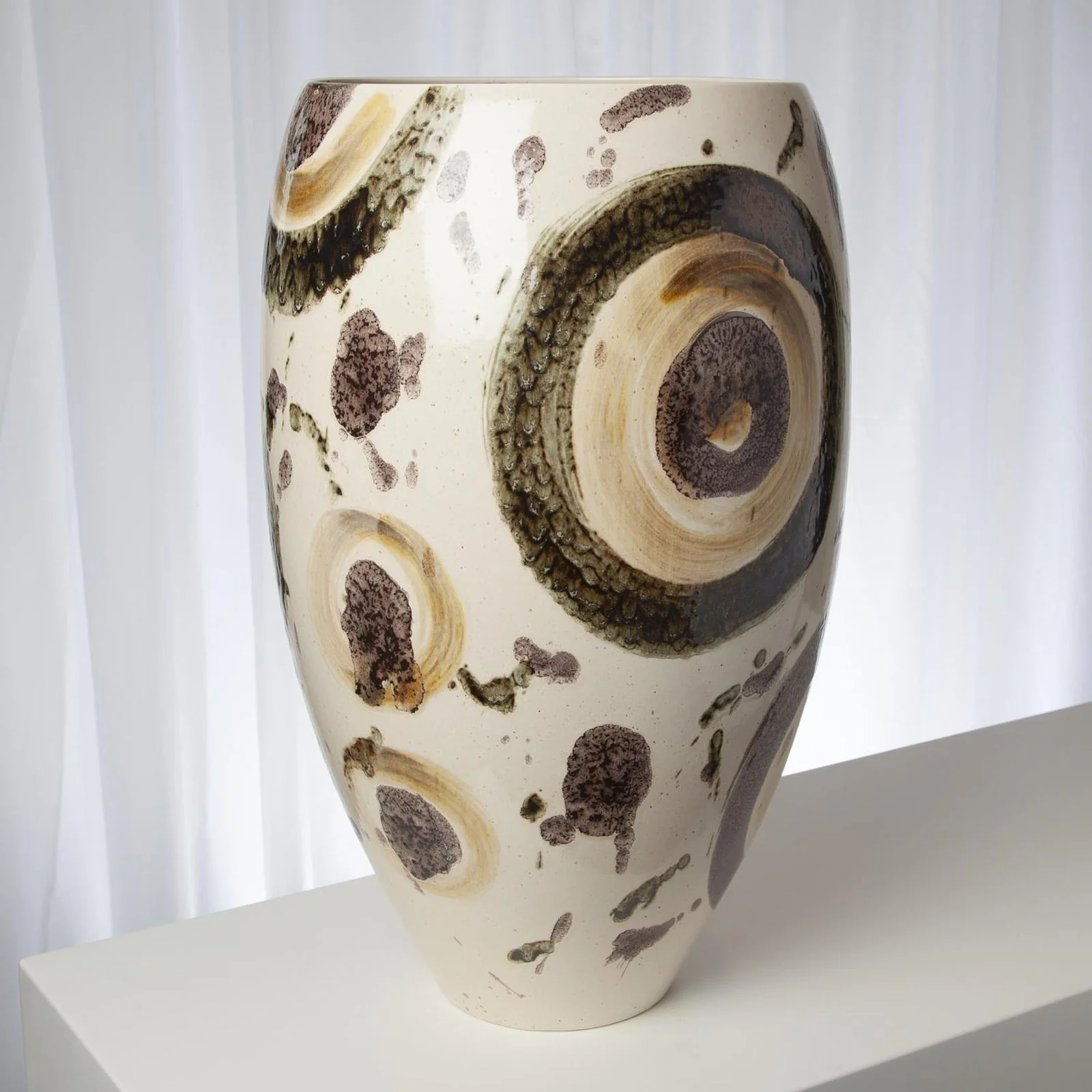 Global Views Earthtone Spots Vase - Image 2