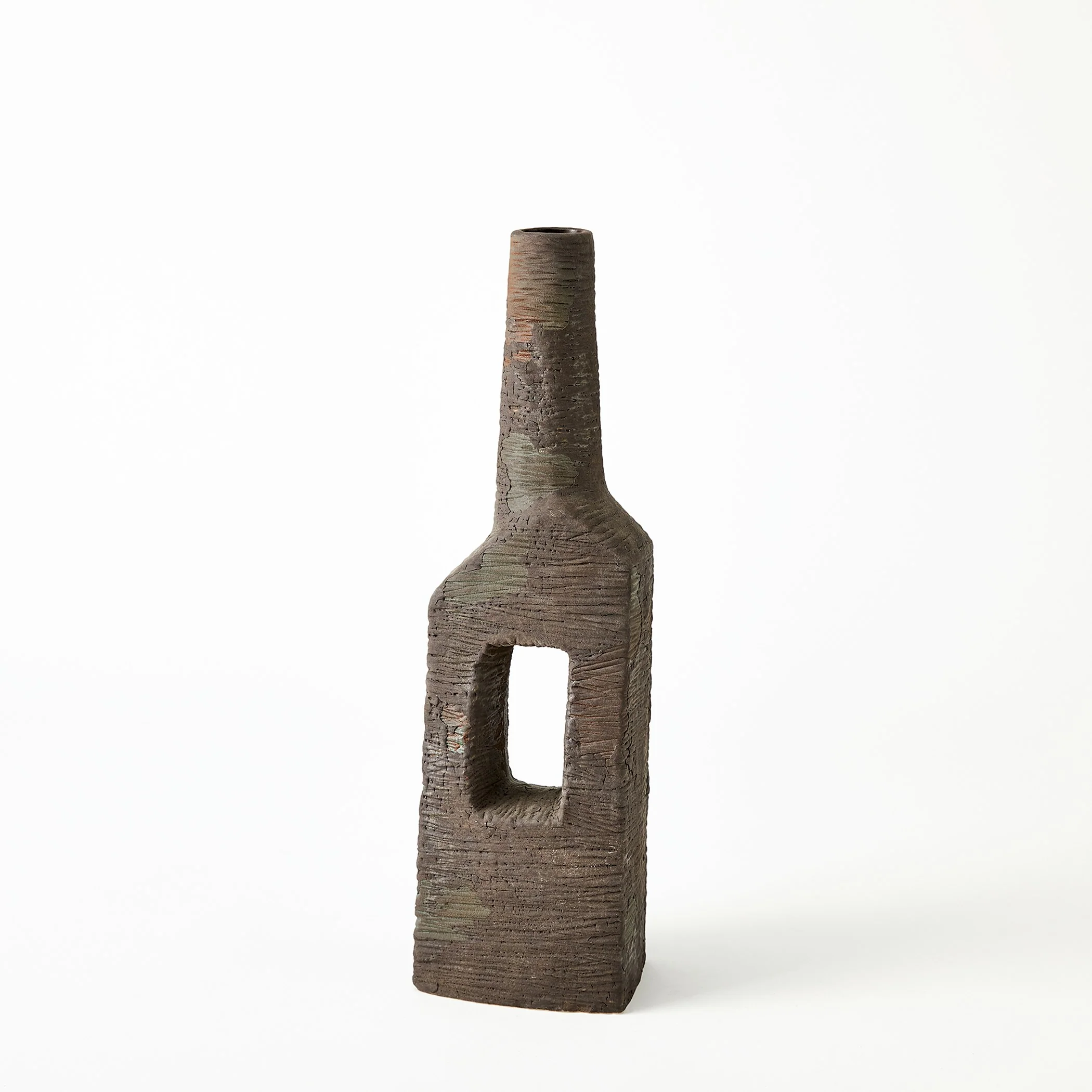 Global Views Ebba Vase Rugged Brown