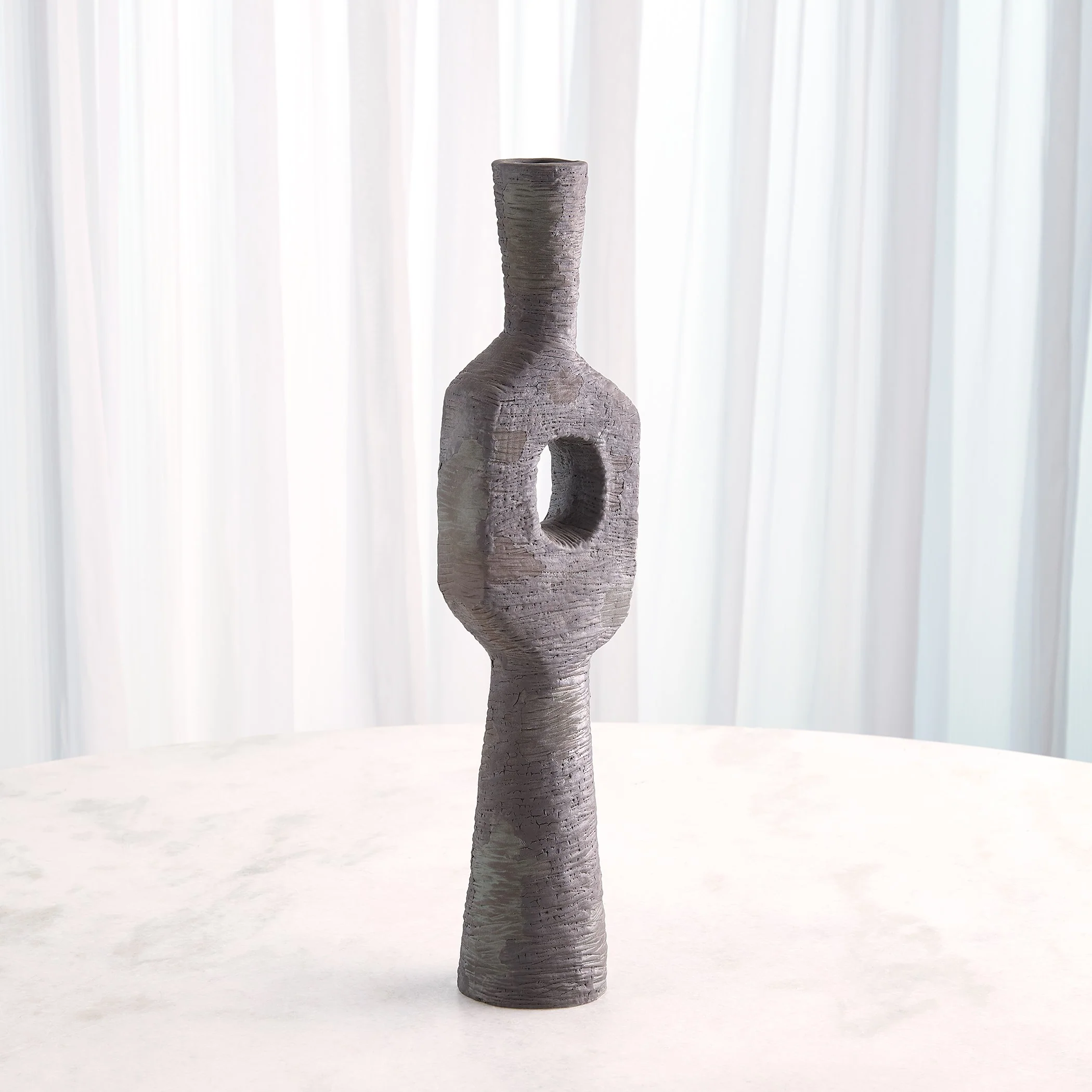 Global Views Ebba Vase Rugged Brown - Image 10