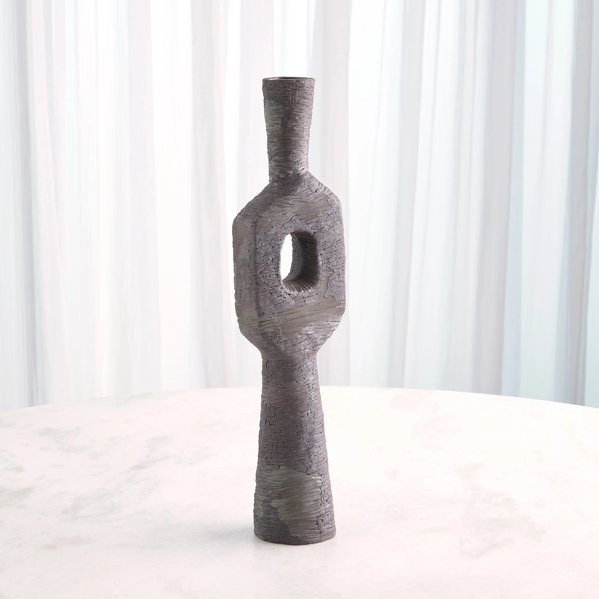 Global Views Ebba Vase Rugged Brown - Image 11