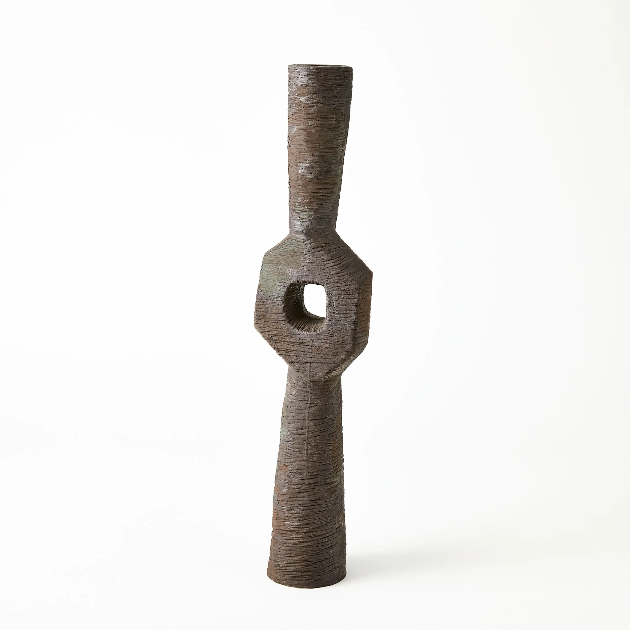 Global Views Ebba Vase Rugged Brown - Image 13