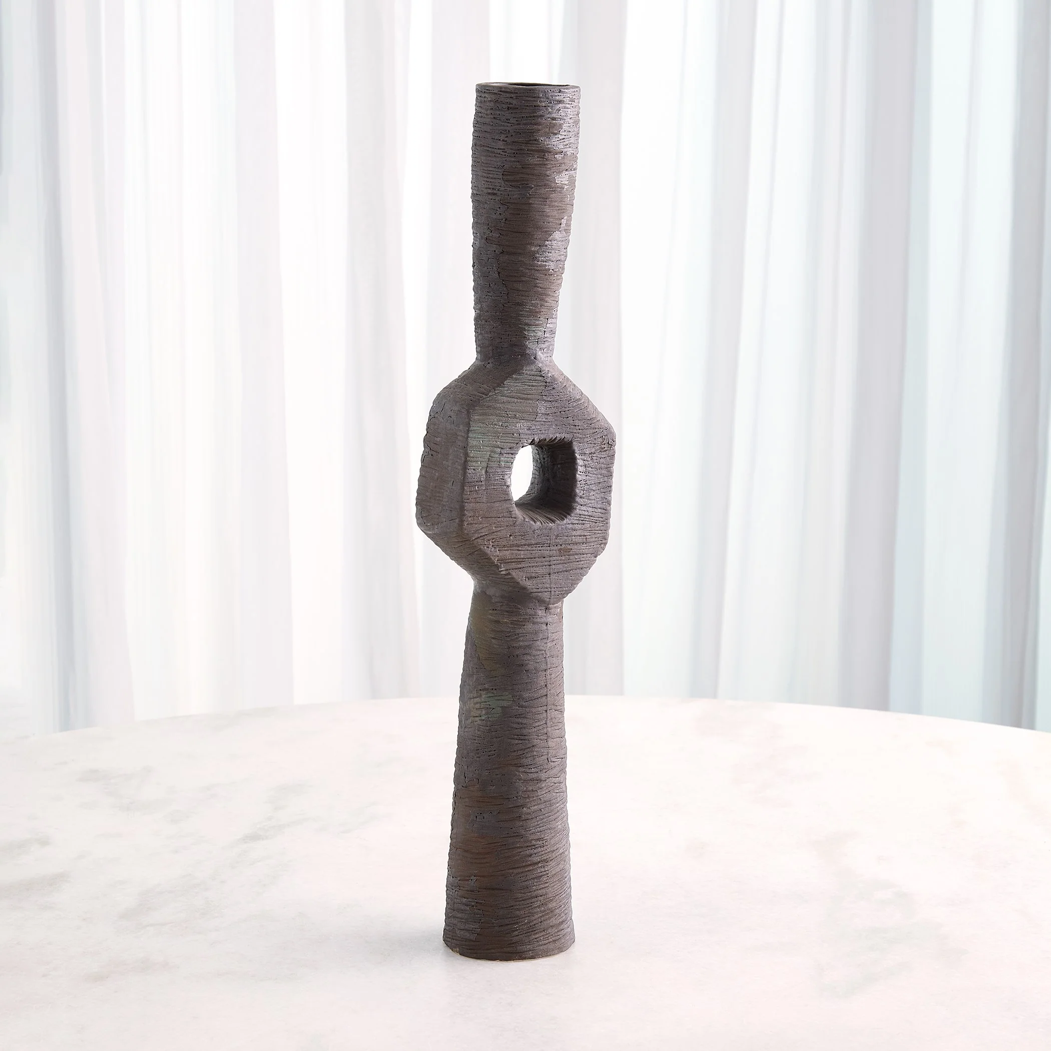 Global Views Ebba Vase Rugged Brown - Image 14