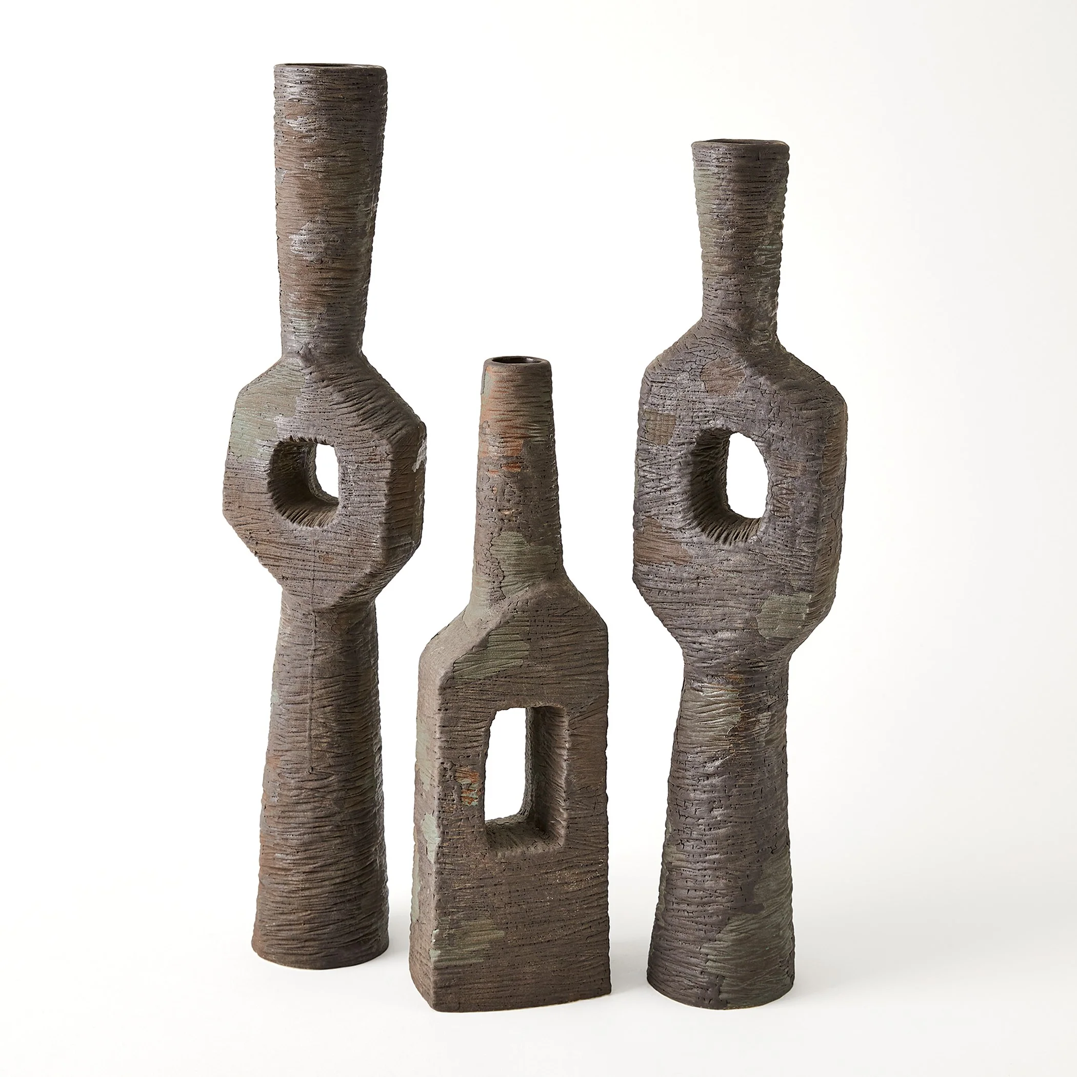 Global Views Ebba Vase Rugged Brown - Image 2