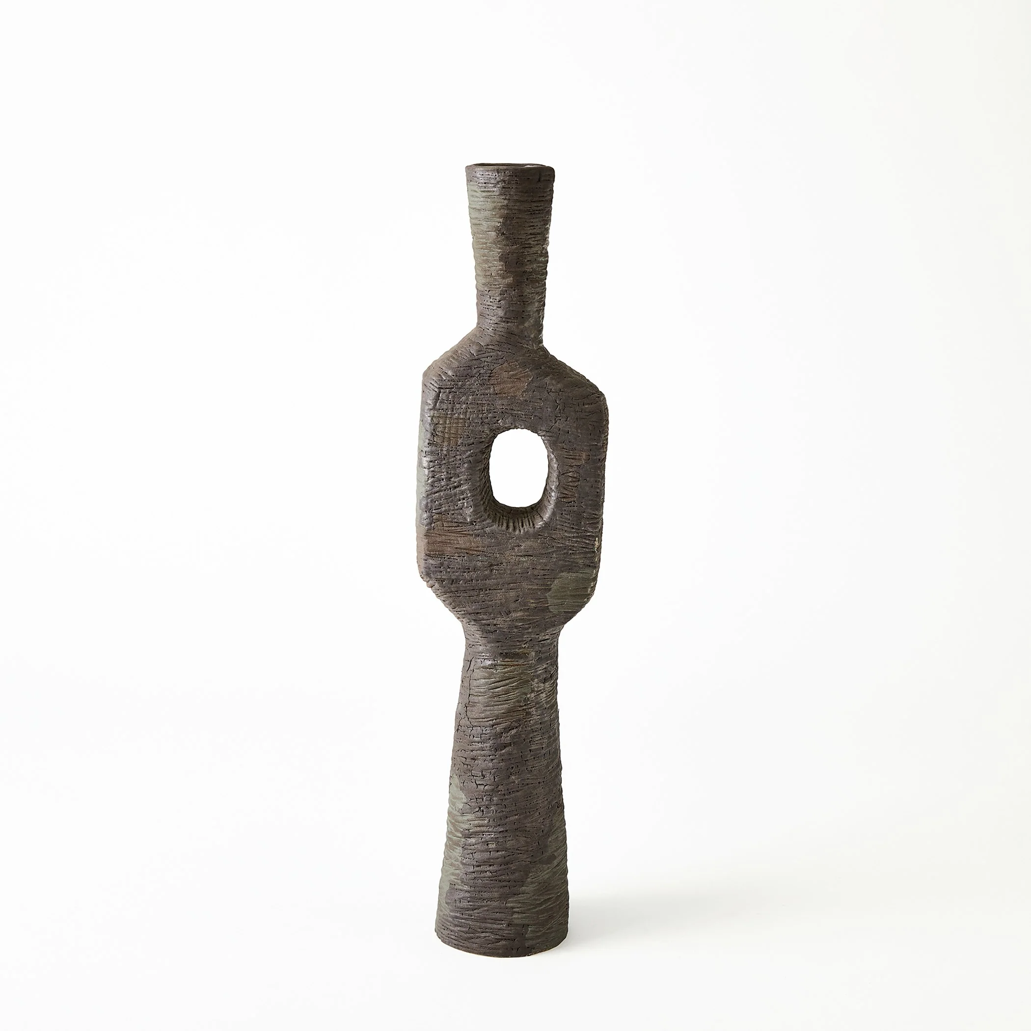 Global Views Ebba Vase Rugged Brown - Image 9