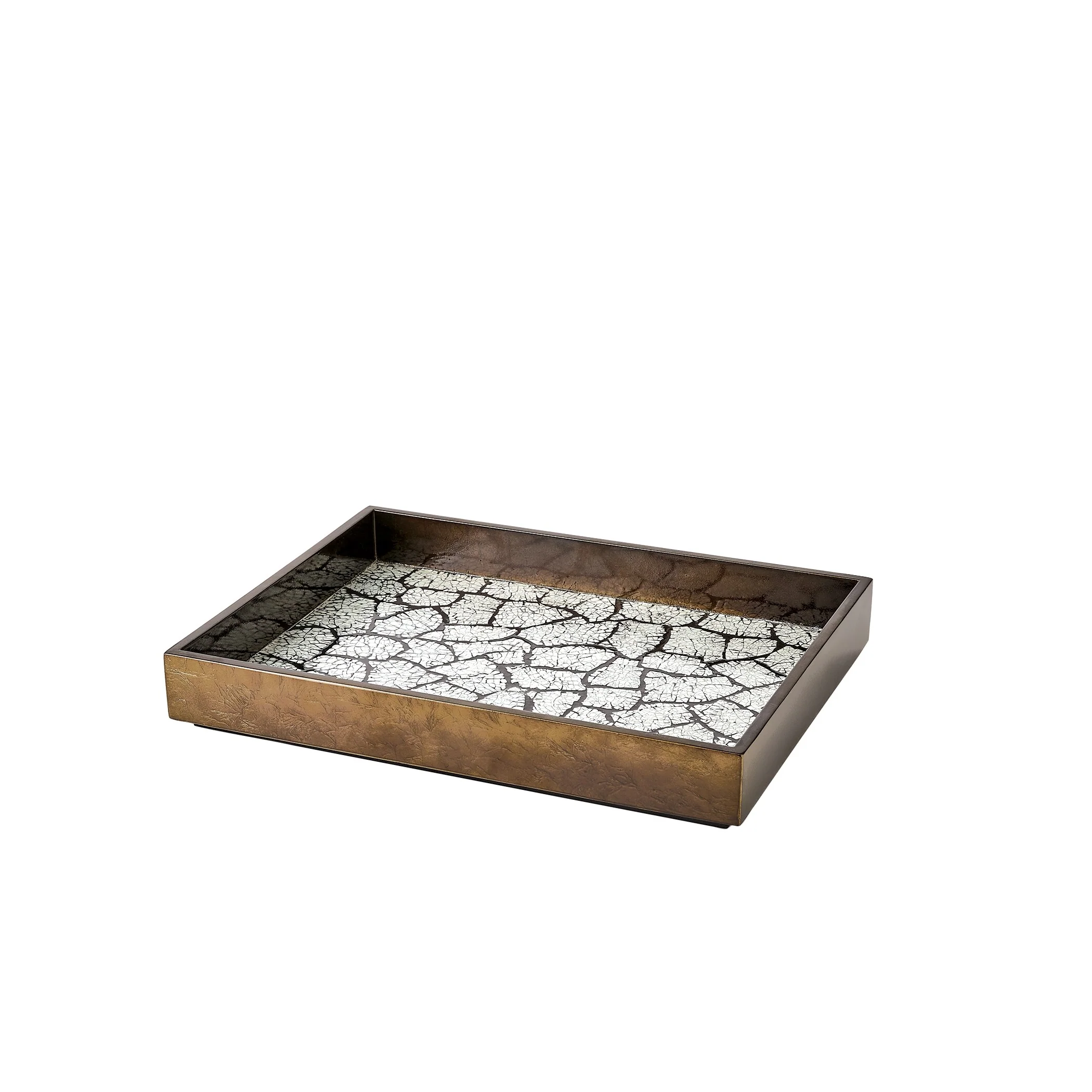 Global Views Eggshell Tray Antique Gold Leaf - Image 8