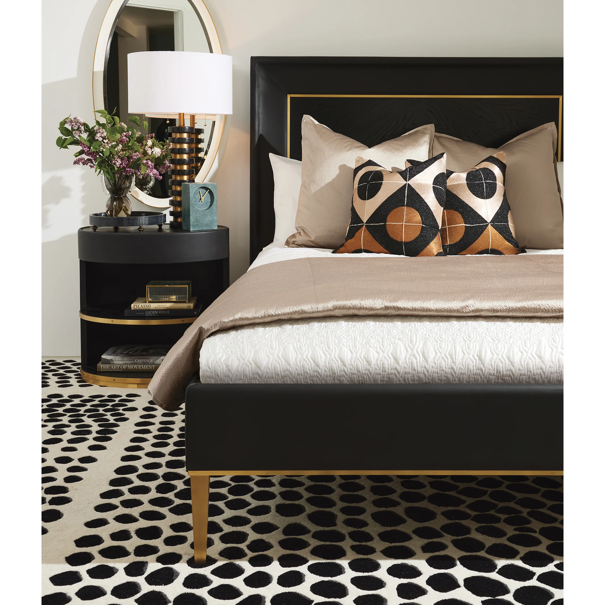 Global Views Ellipse Bedside Cabinet - Image 2
