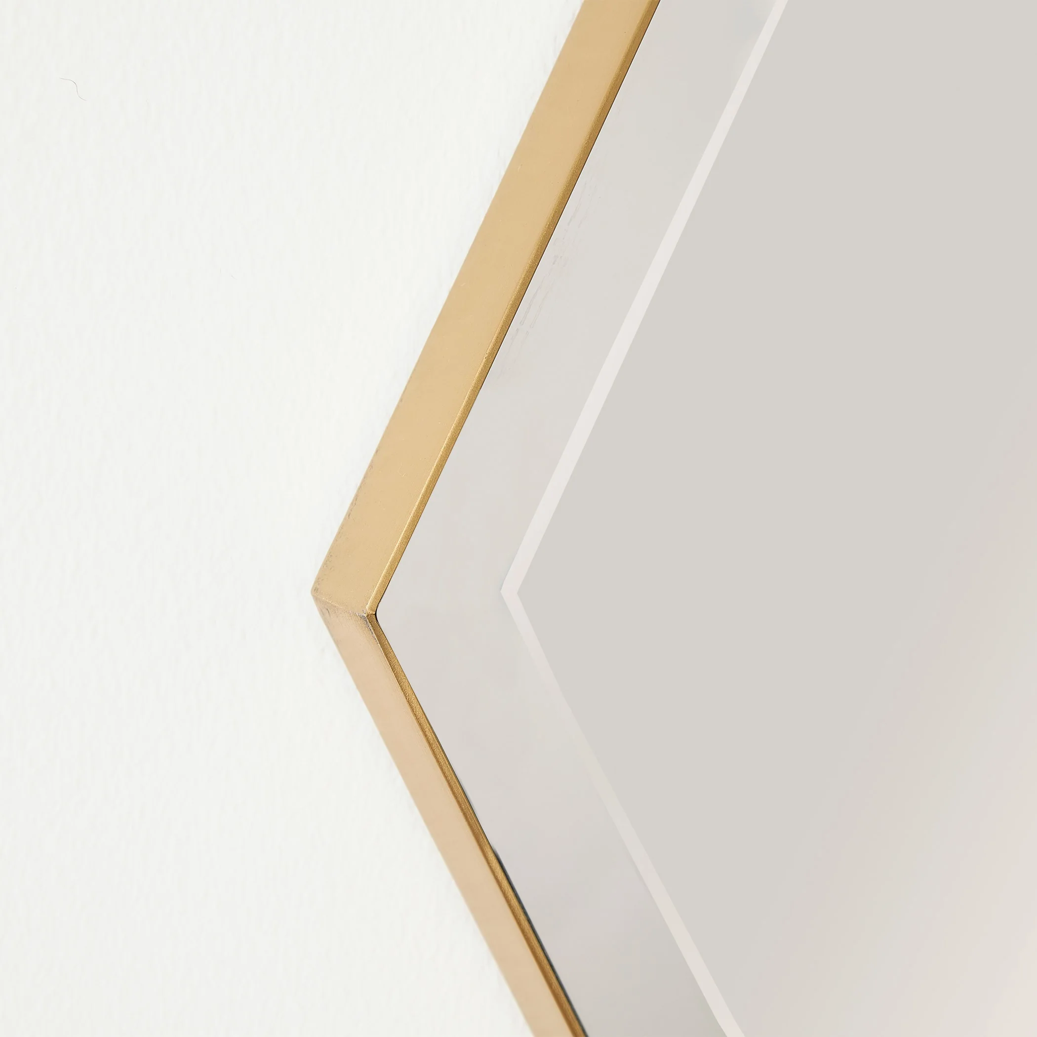 Global Views Elongated Diamond Mirror Brass - Image 10
